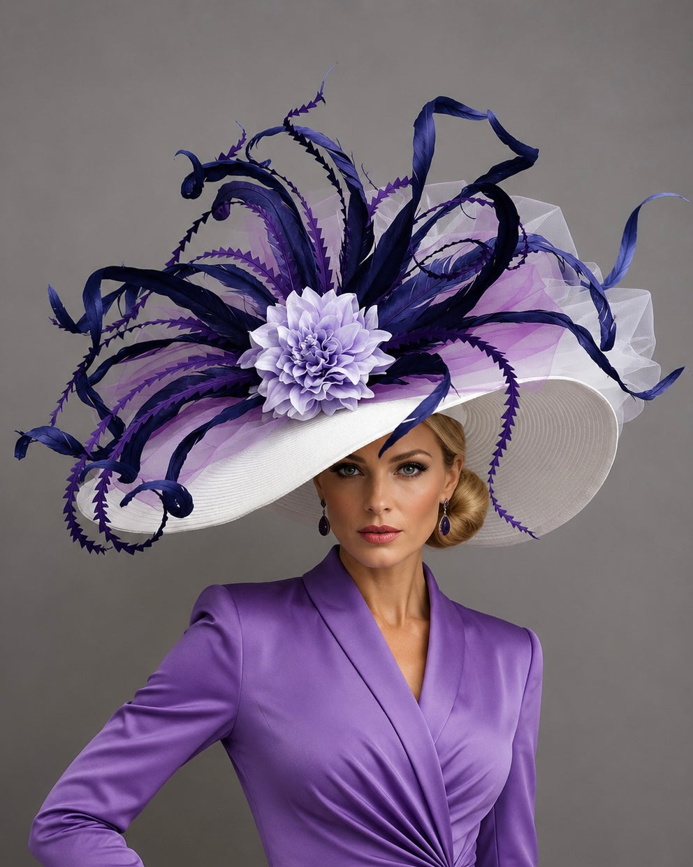 Lavender - Kentucky Derby Hat - Church Derby Hat