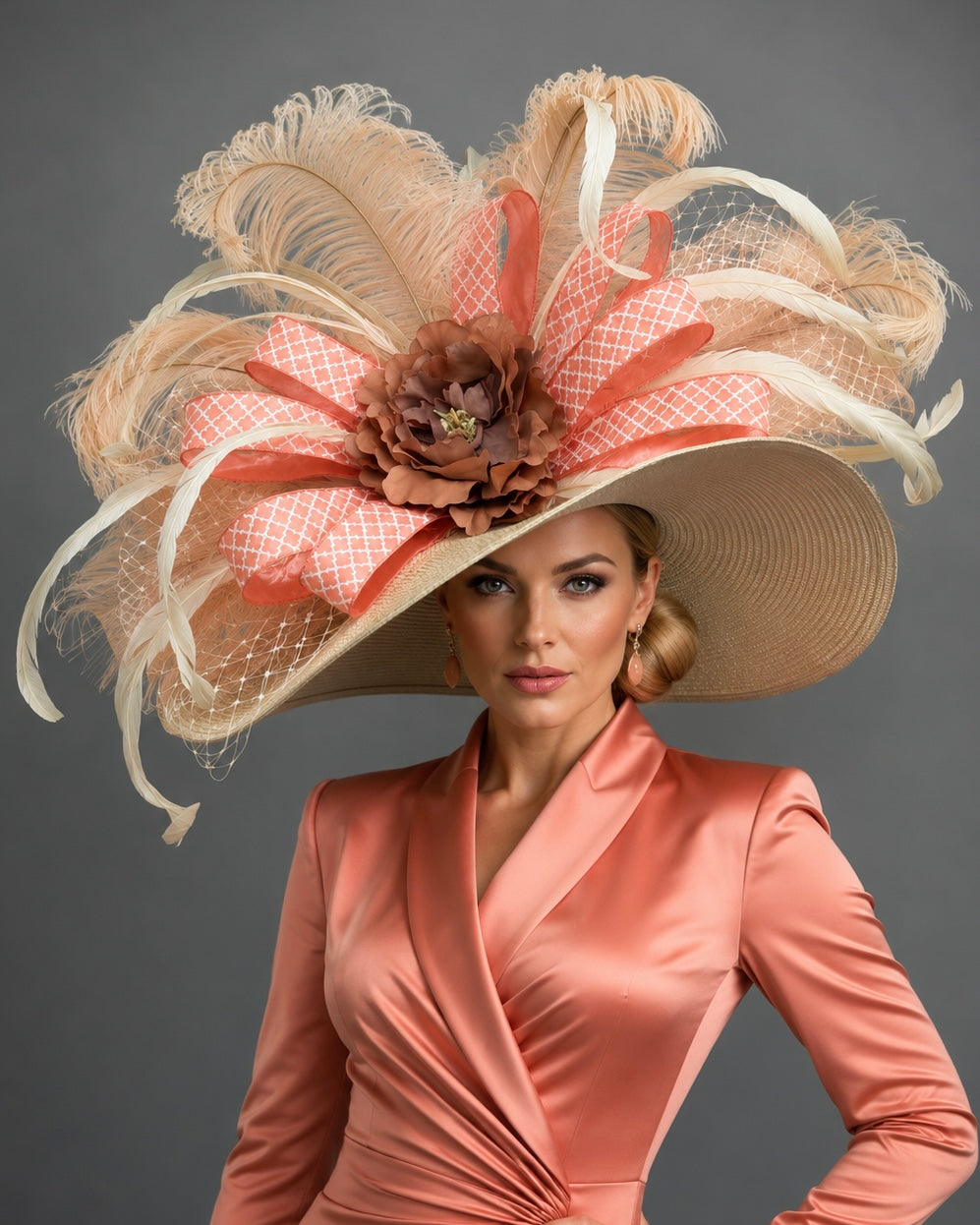 Apricot Ivory - Church Derby Hat