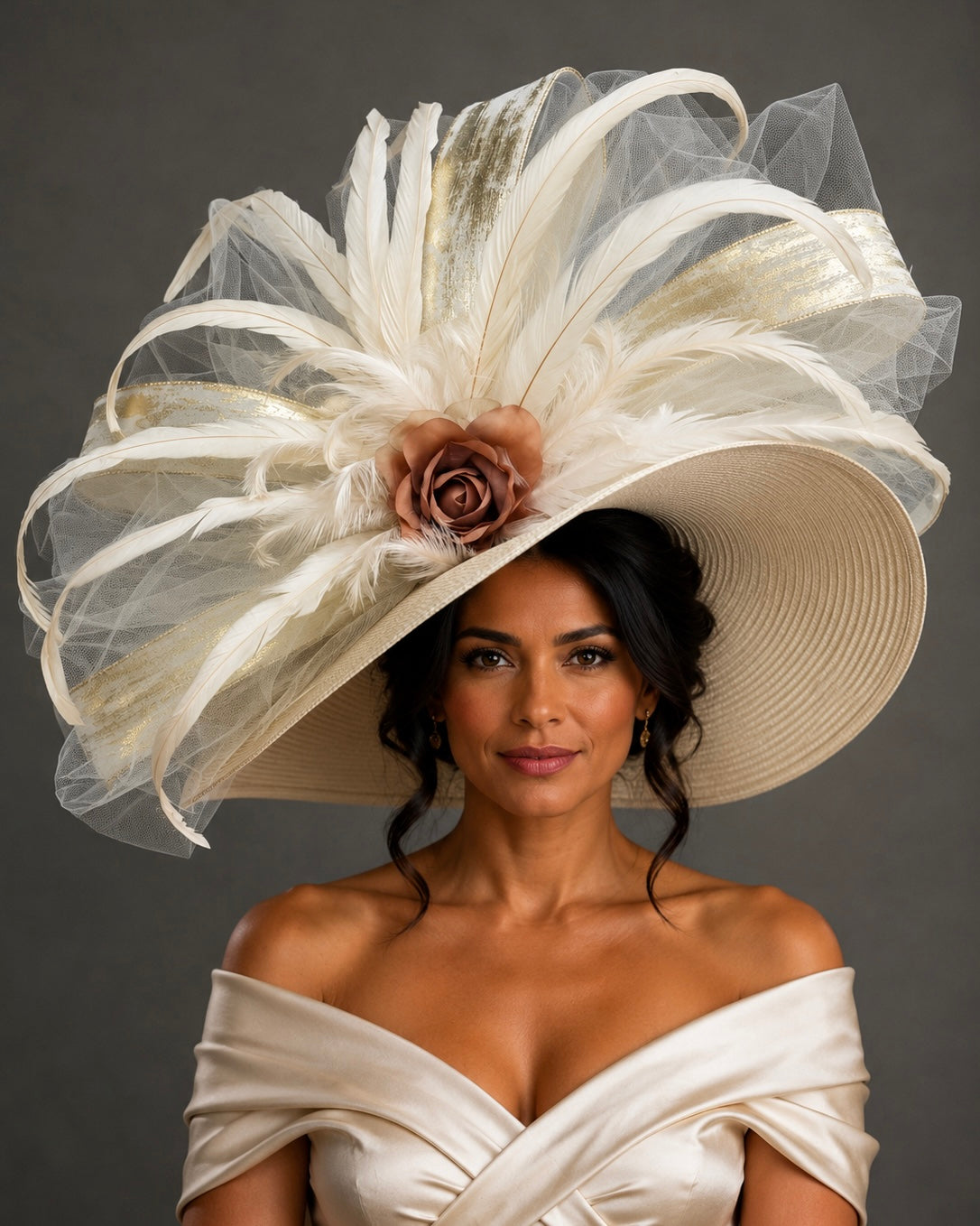 Champagne Ivory - Church Derby Hat