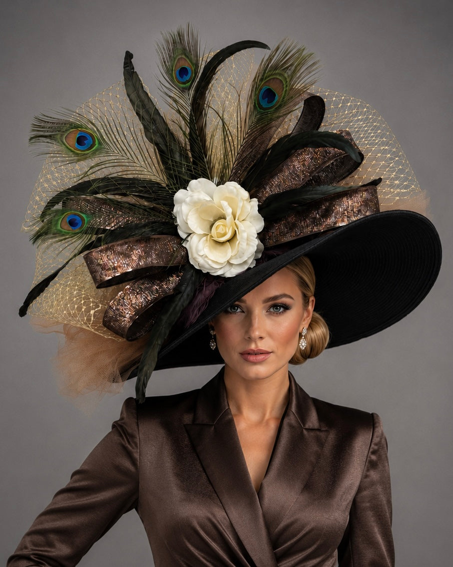 Bronze - Kentucky Derby Hat - Church Derby Hat