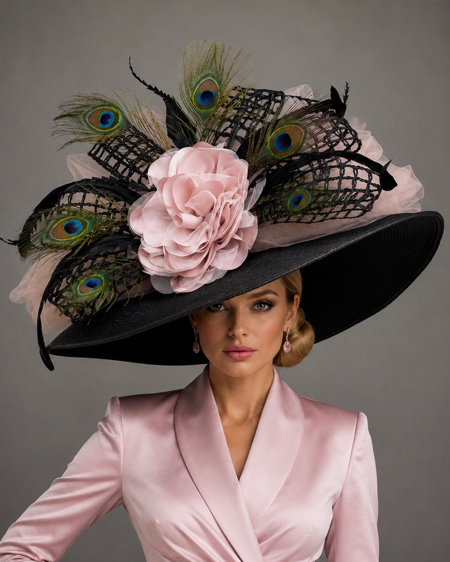 Blush and Bashful - Kentucky Derby Hat - Church Hat