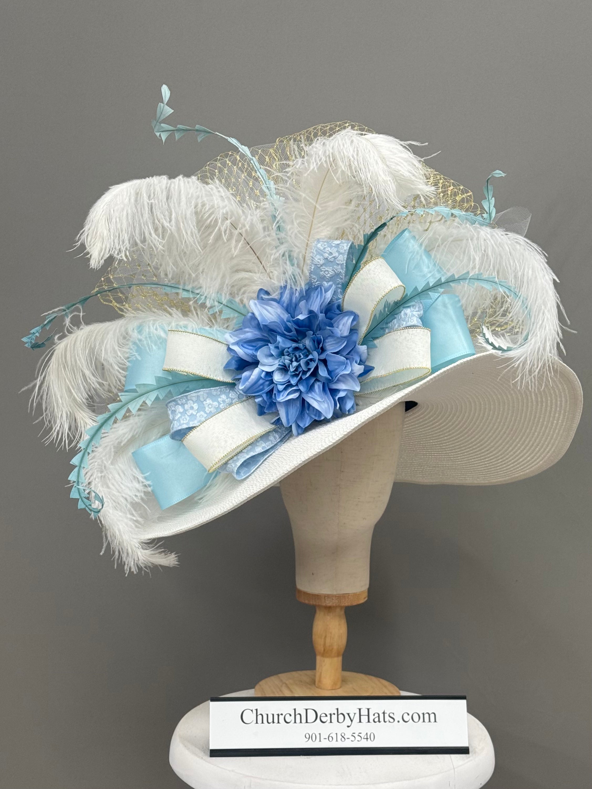 Sassafras - Kentucky Derby Hat - One-of-a-kind Church Hat