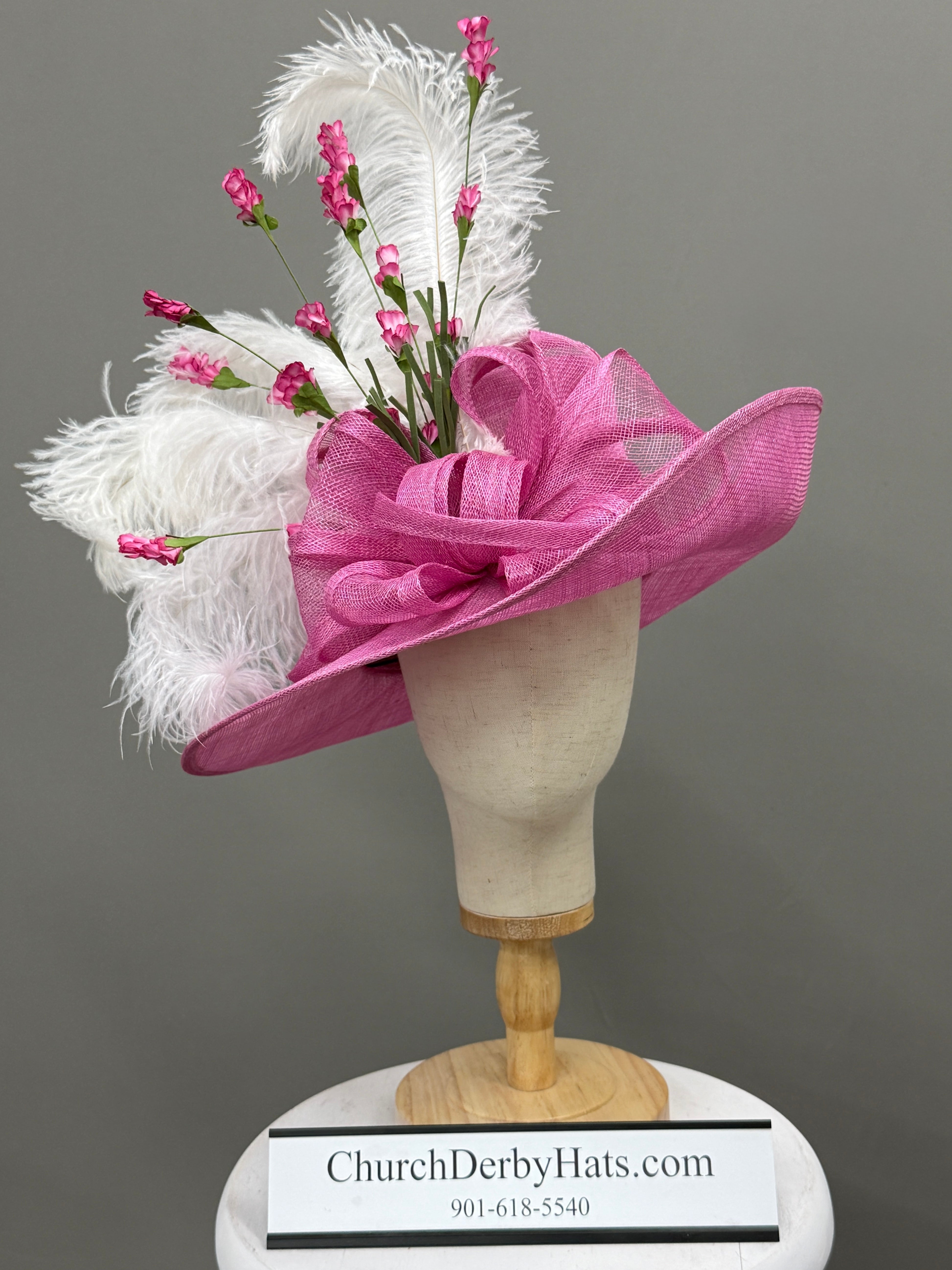 Delia Pink - Kentucky Derby Hat