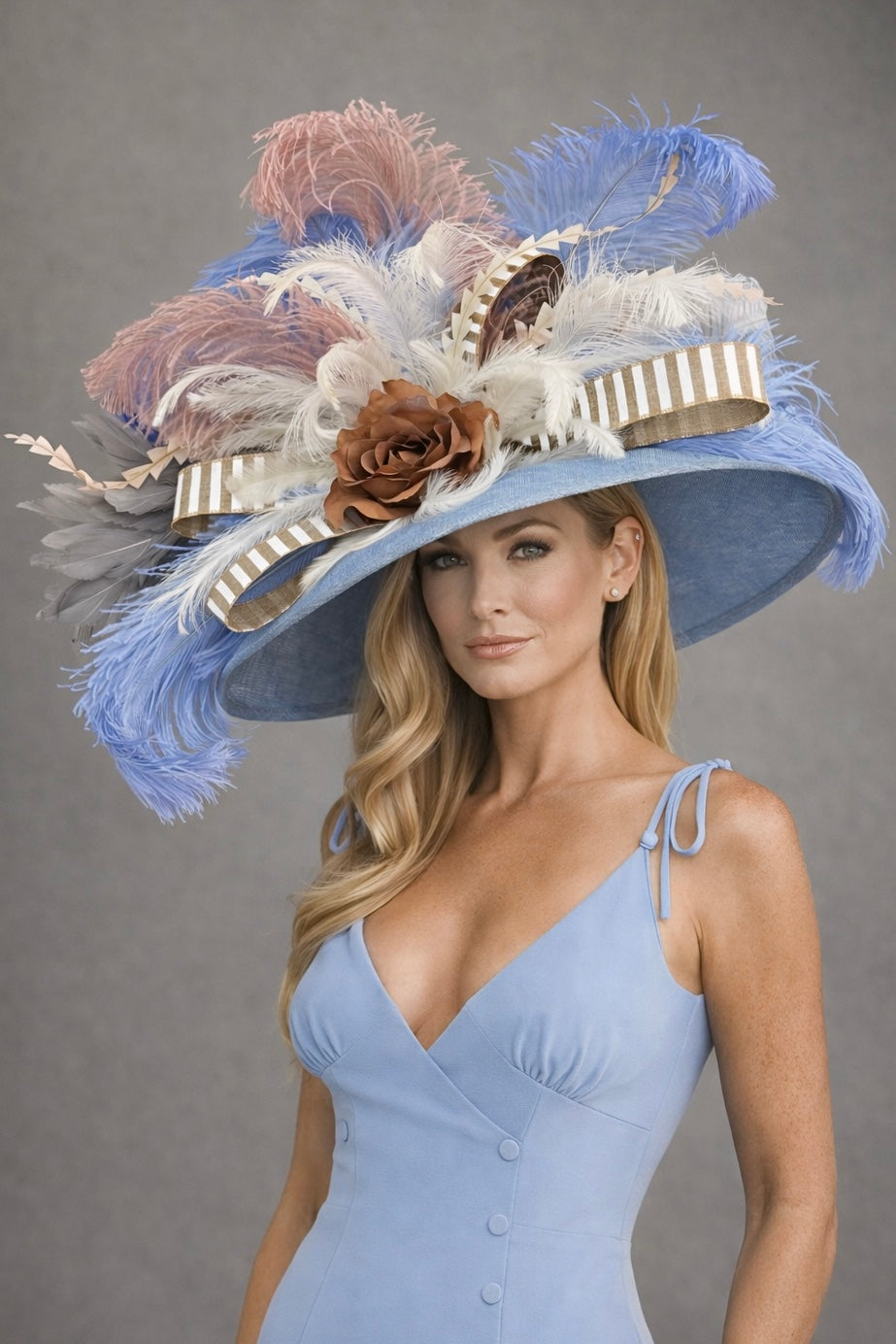 Powder Blue - Kentucky Derby Hat