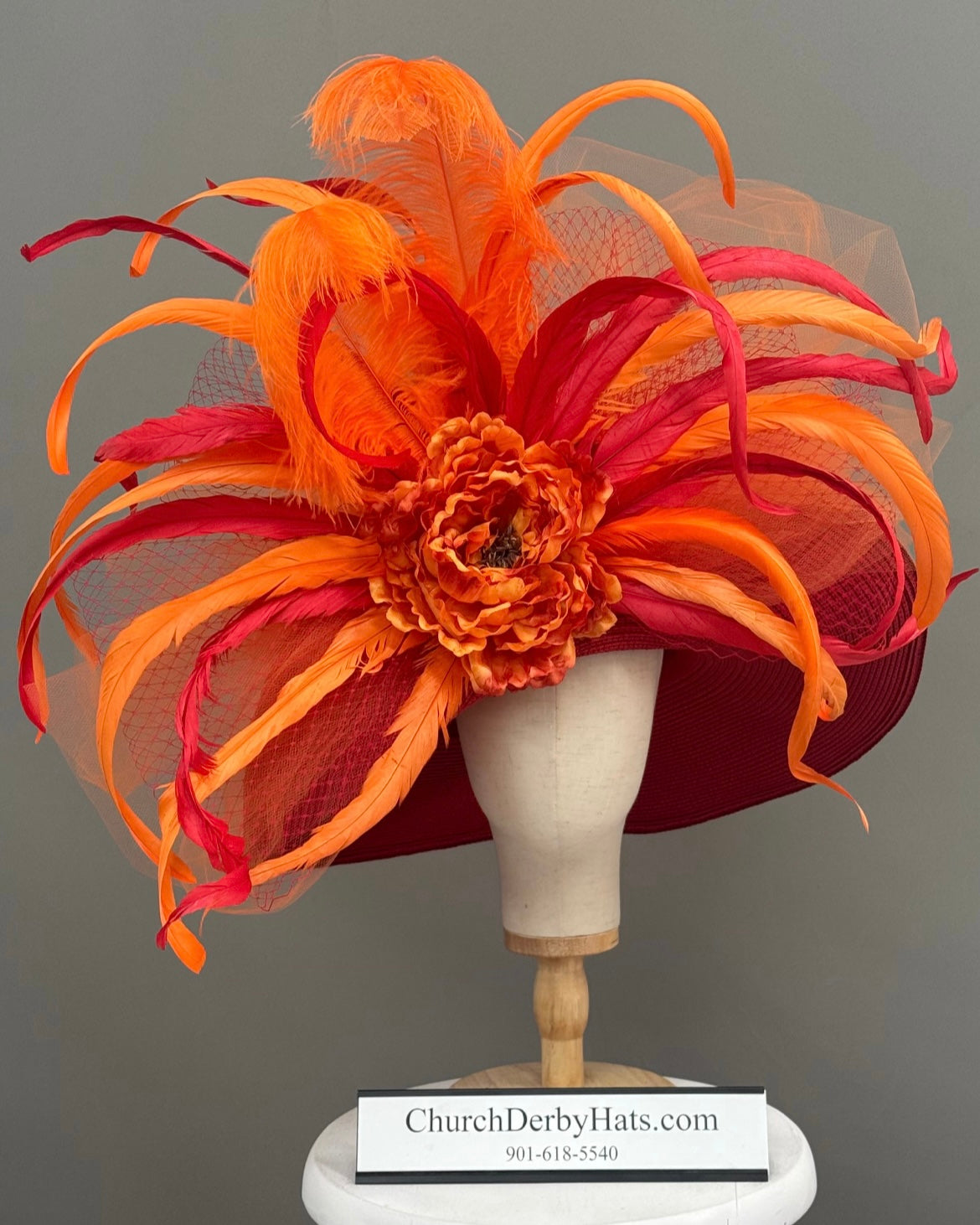 (Custom) Blaze orange in Solid Red