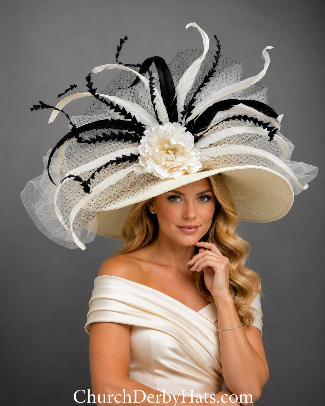 Olivia Ivory - Kentucky Derby Hat