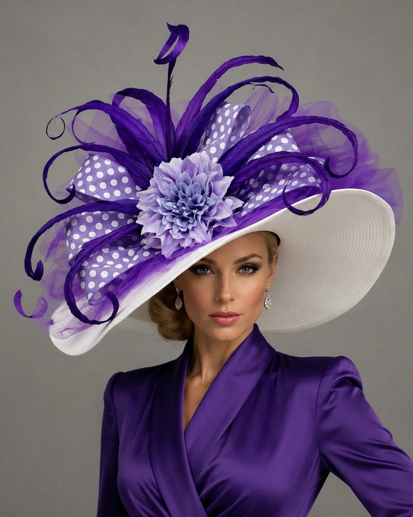 Sabrina Purple - Kentucky Derby Hat
