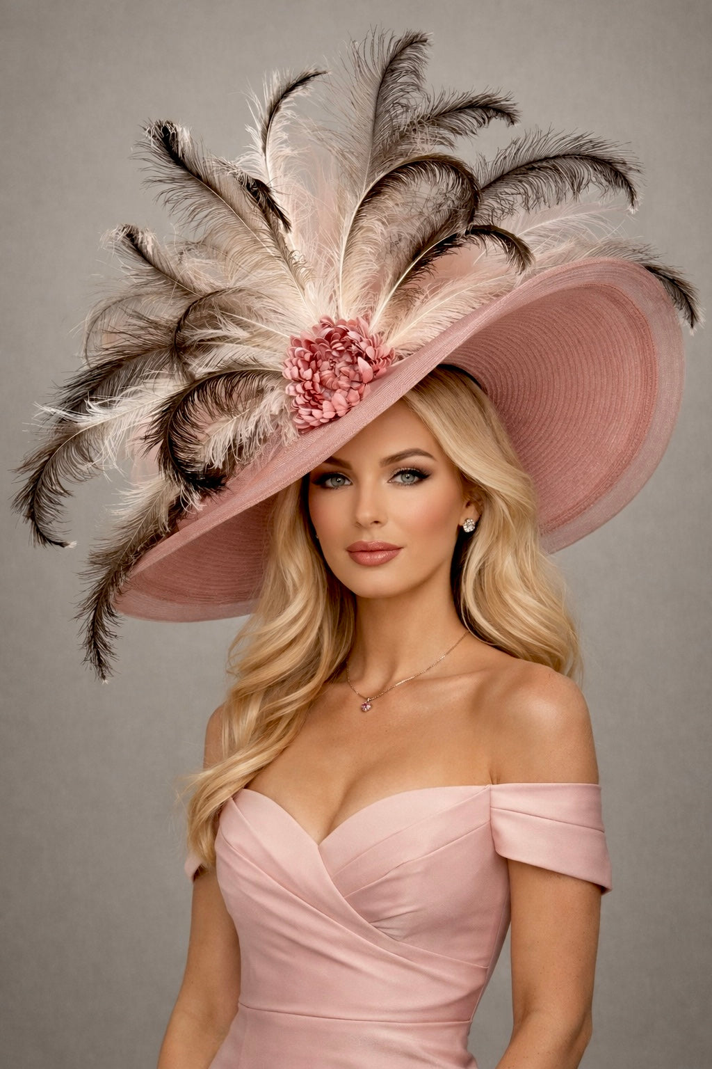 Blush Goddess - Kentucky Derby Hat