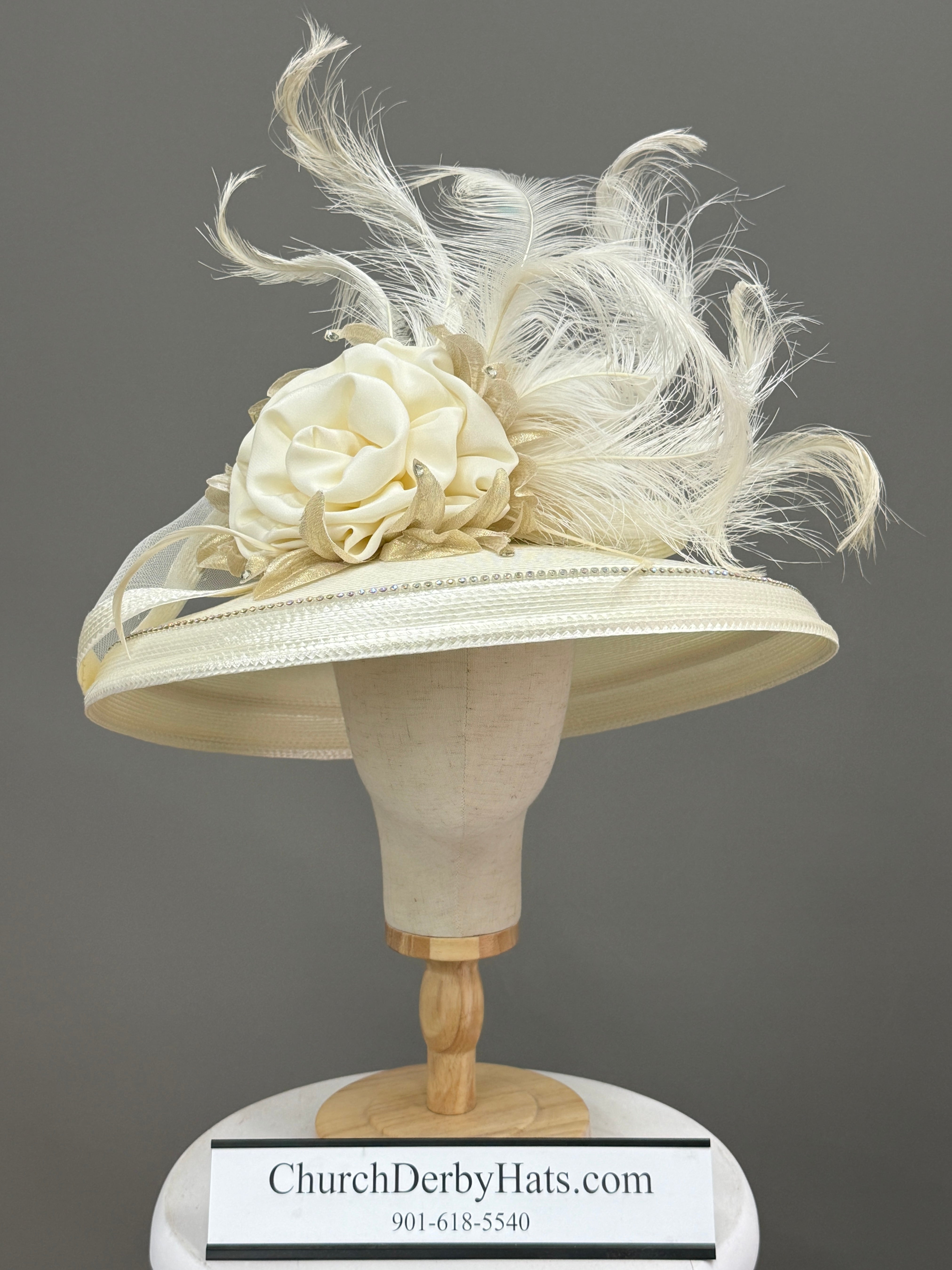 Mary Ivory - Church Hat - Kentucky Derby Hat
