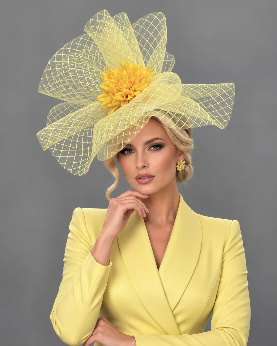 Sunflower Fascinator on Headband