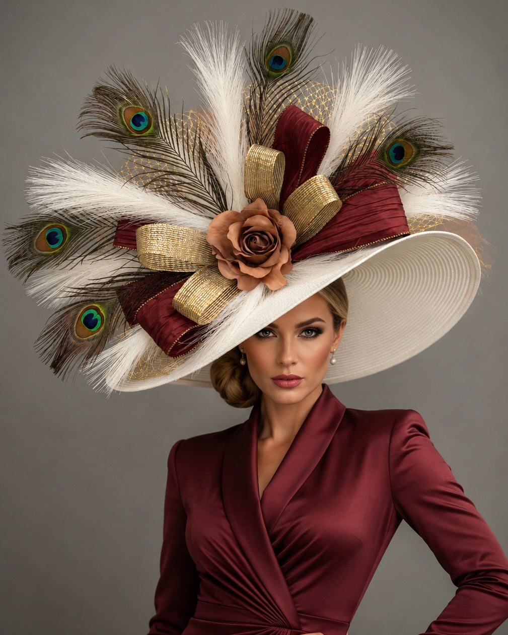 Autumn - Kentucky Derby Hat - Church Hat