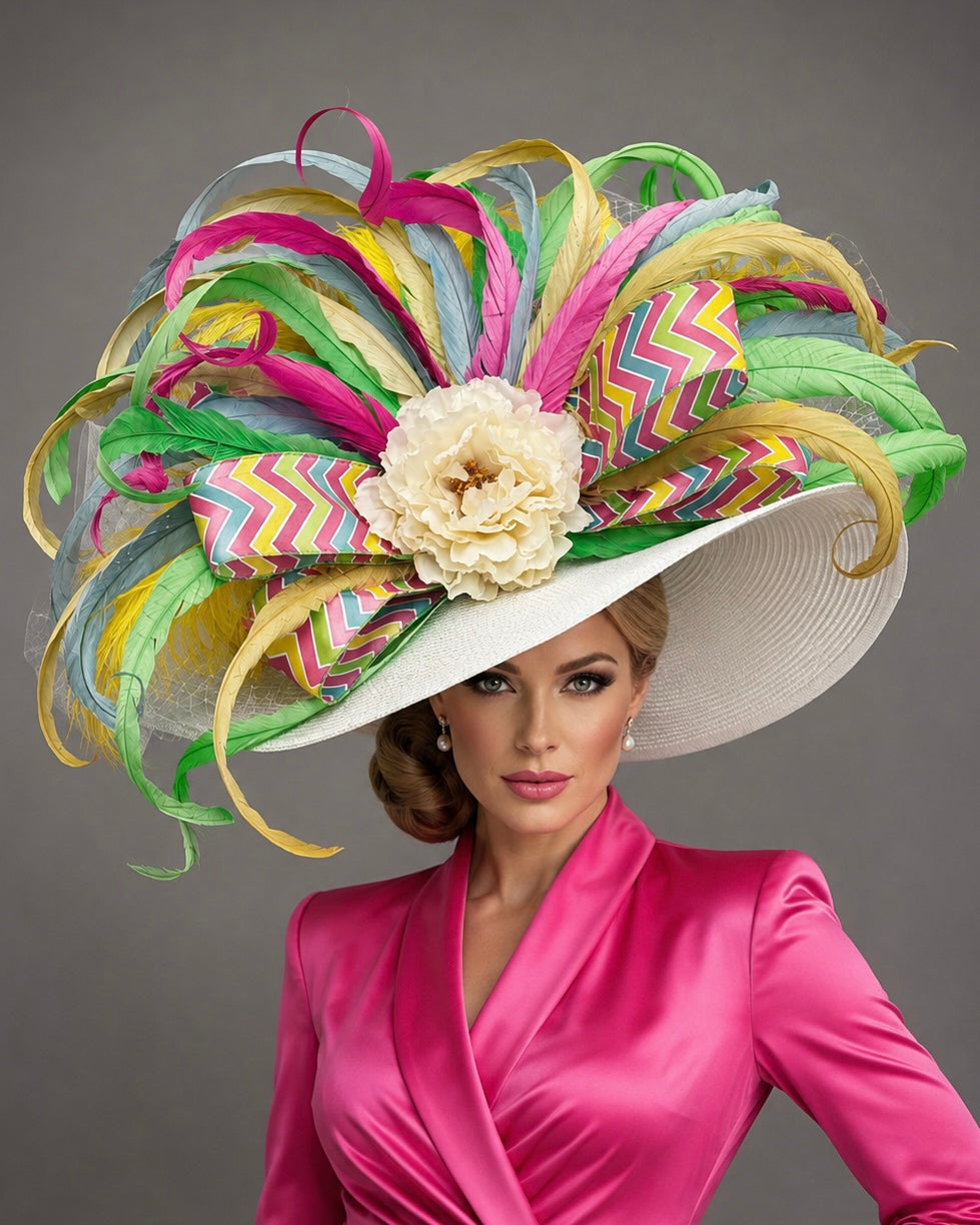 Color Me Beautiful - Kentucky Derby Hat - Church Hat