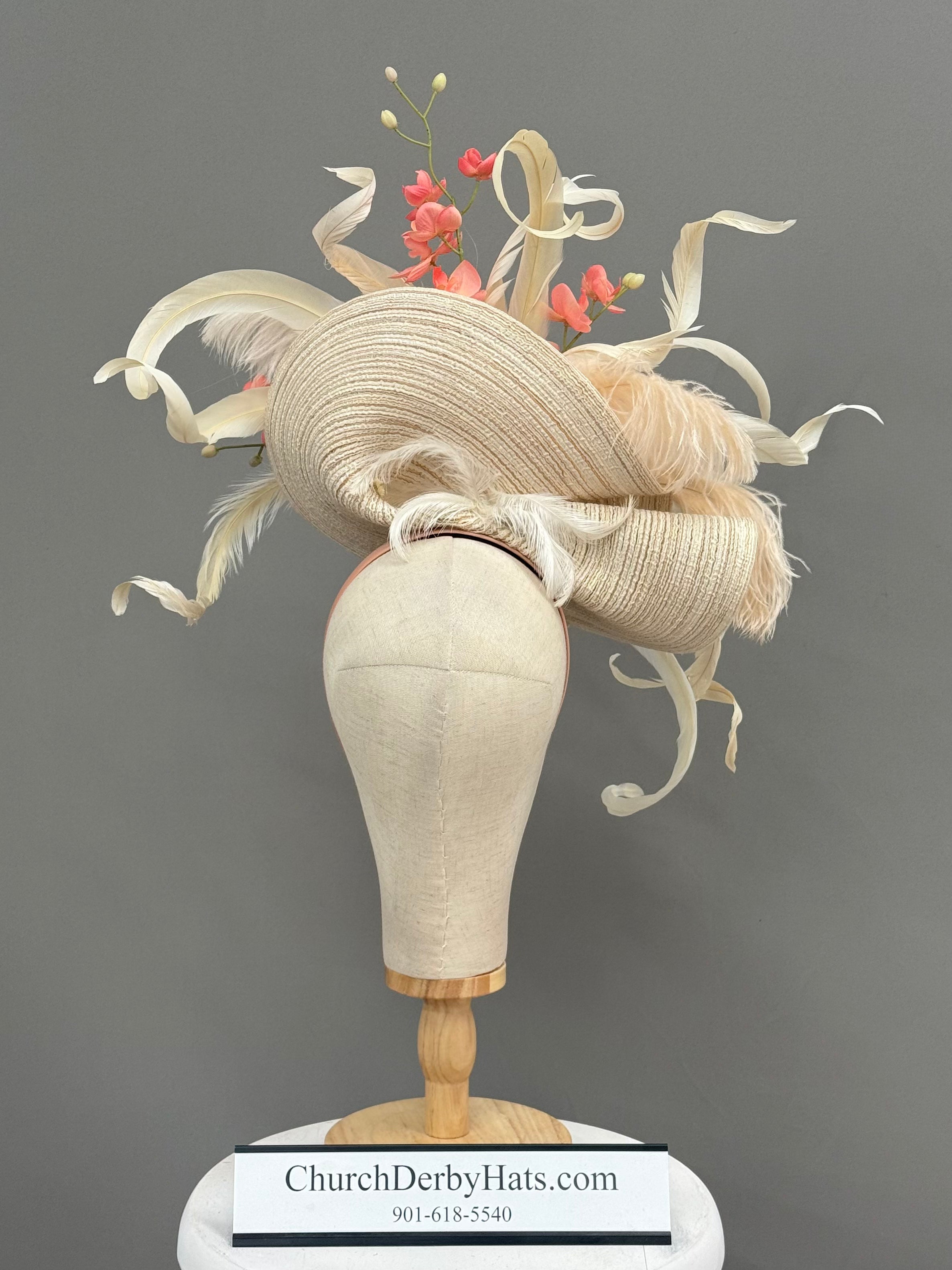 Lady Consuelo - Church Derby Fascinator Hat