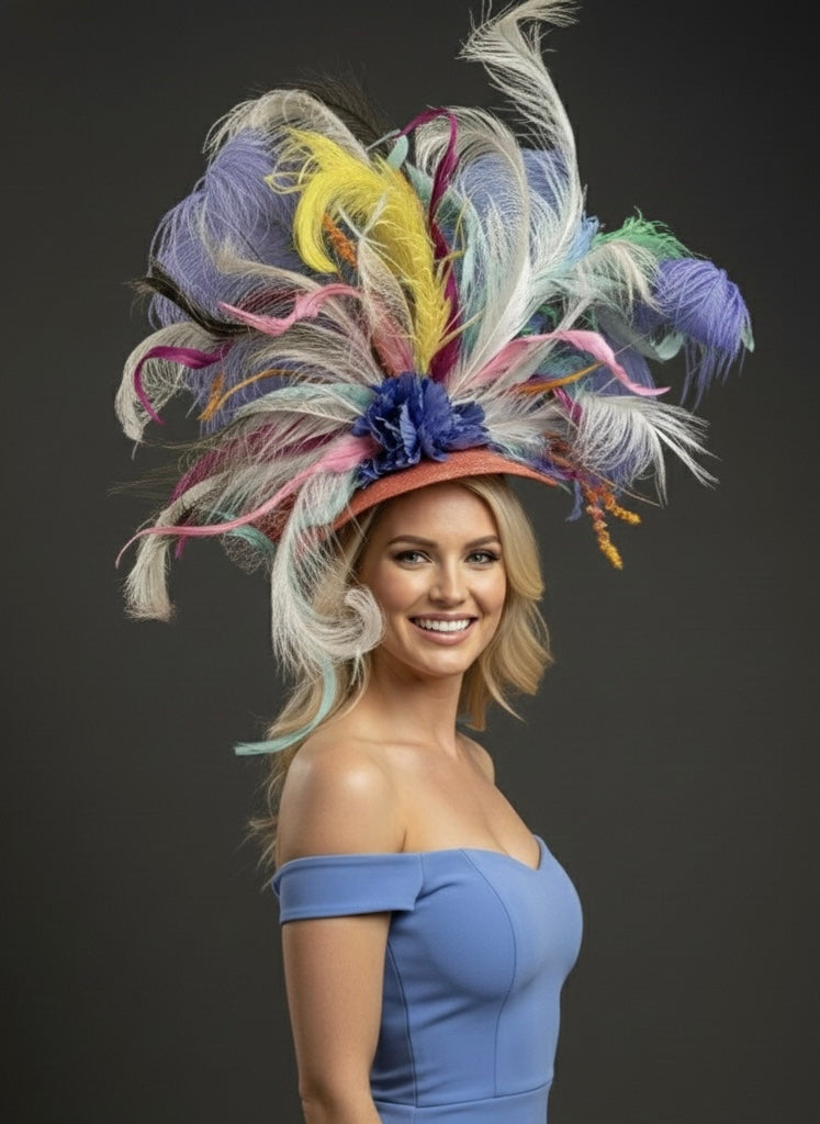 Periwinkle Fascinator - Kentucky Derby Hat