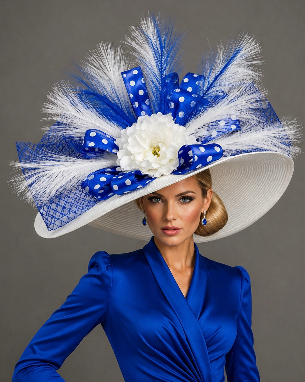 Fantasia Blue - Kentucky Derby Hat