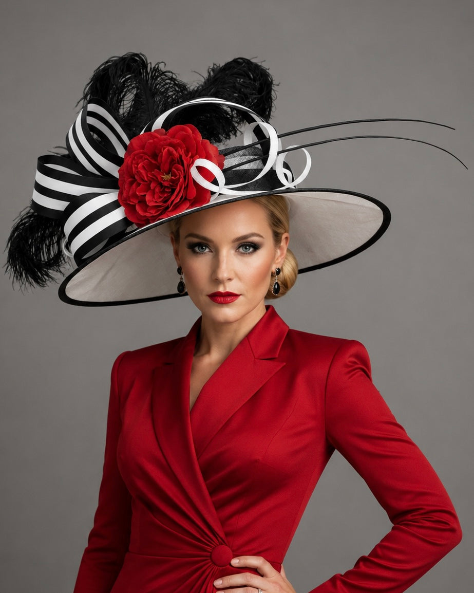 Femme Fatale - Sinamay Derby Hat