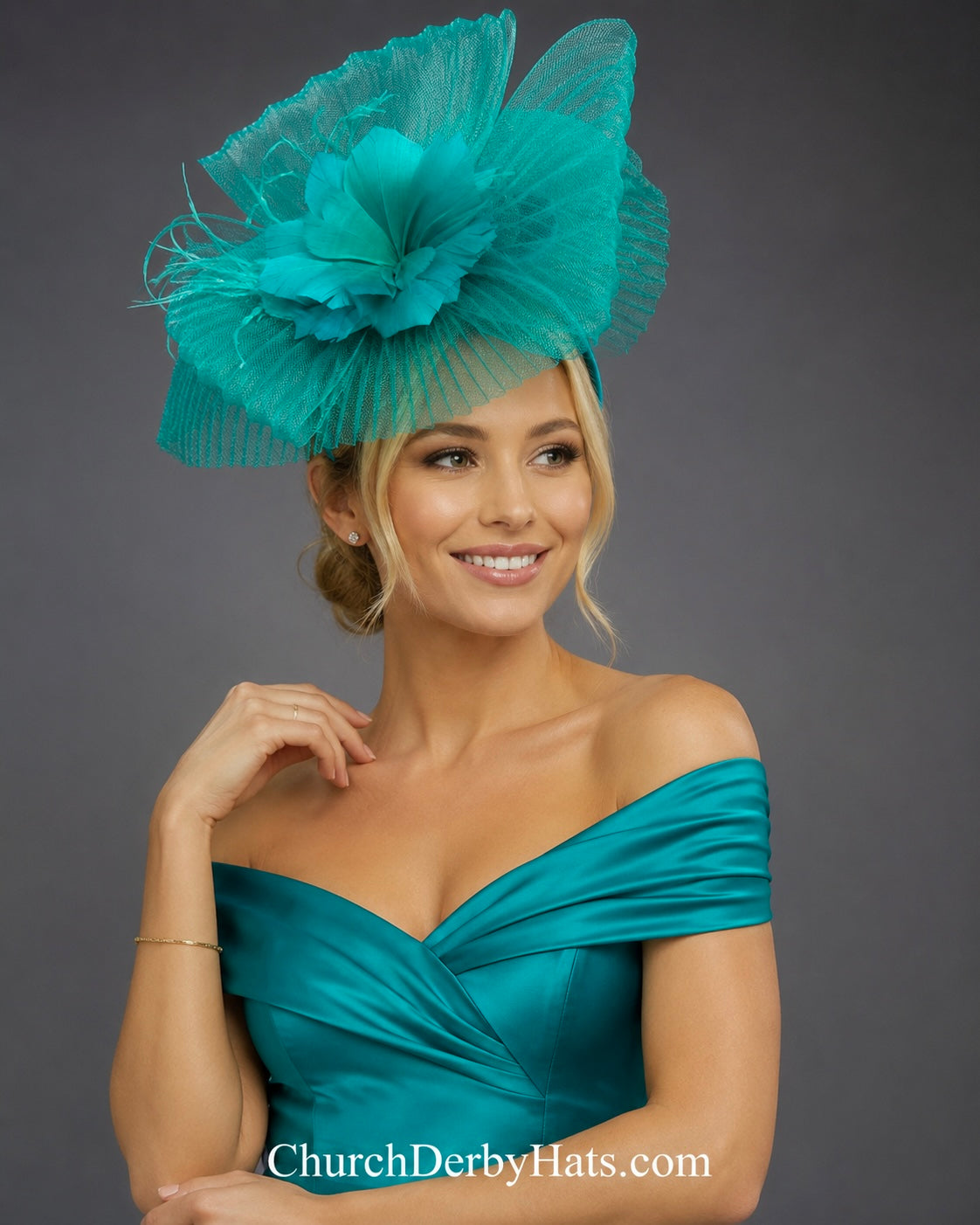 Robbin’s Egg Blue Fascinator - Kentucky Derby Hat