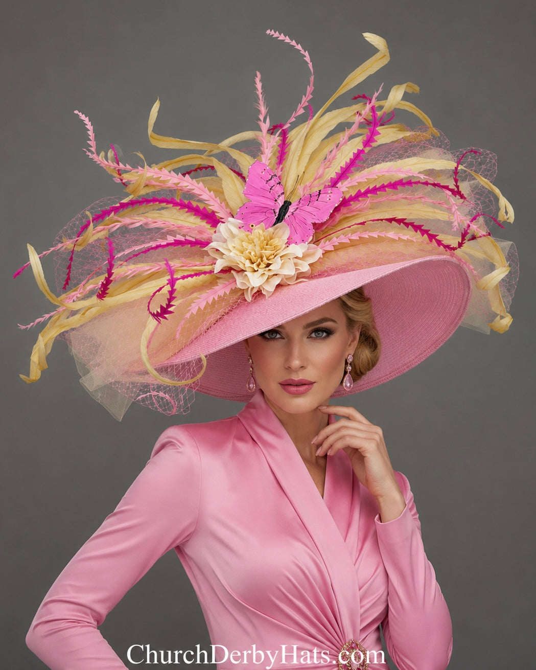 June Butterfly - Kentucky Derby Hat