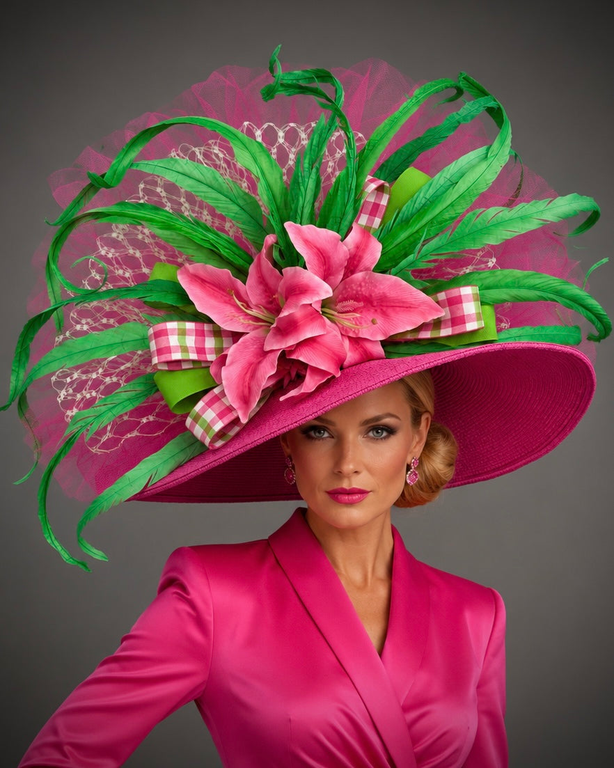 Lilybet - Kentucky Derby Hat - Church Hat