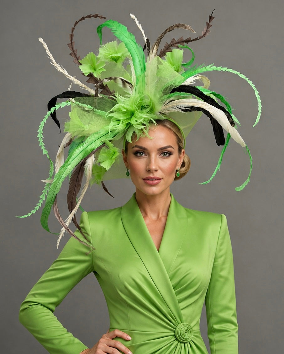 Wild Thang - Fascinator on Headband by Vance - Kentucky Derby Church Hat