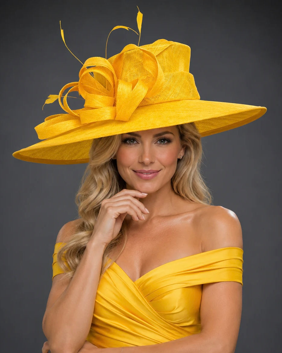 Canary Yellow - Church Derby Hat