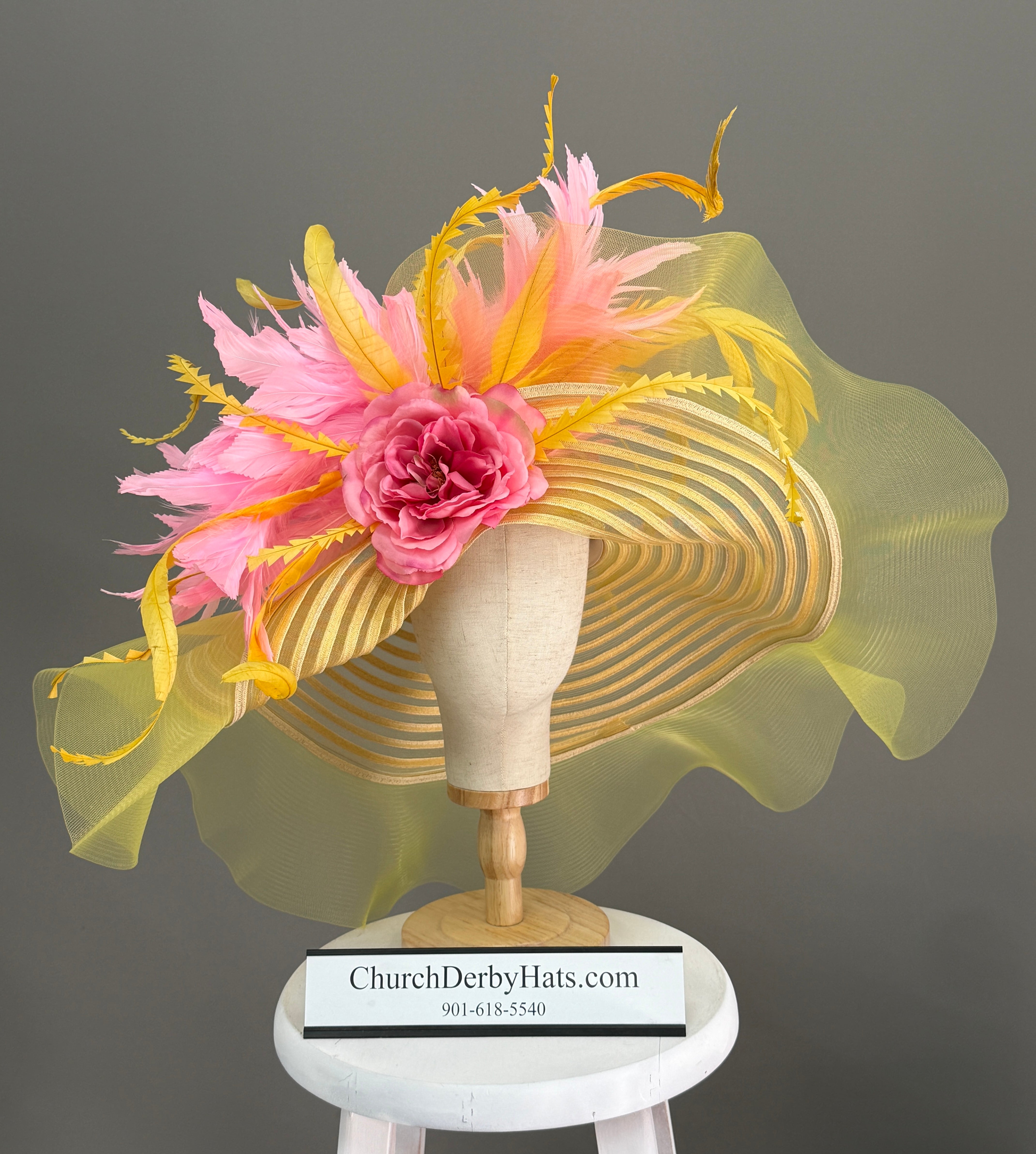 Peony Pink - Kentucky Derby Hat