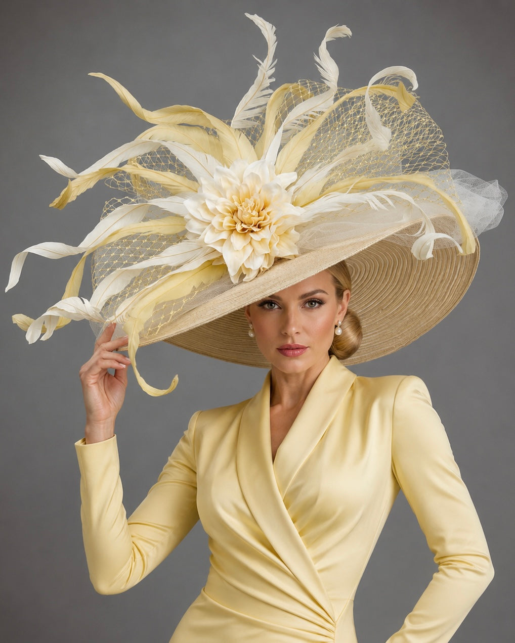 Sally Yellow - Kentucky Derby Hat