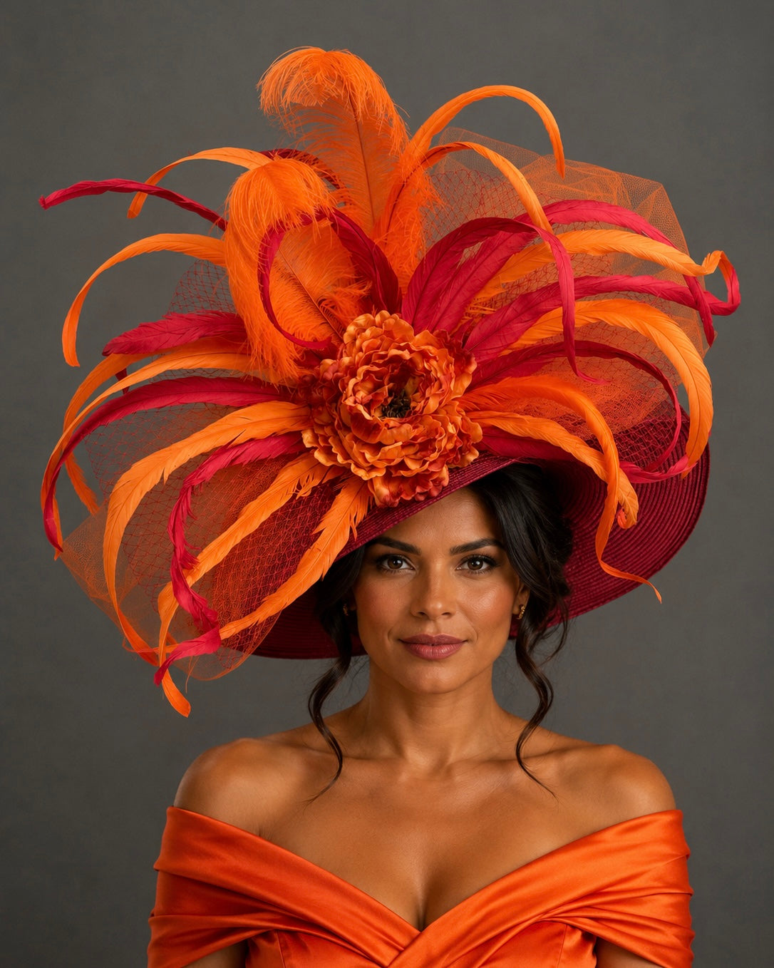 Blaze Red Orange - Church Derby Hat