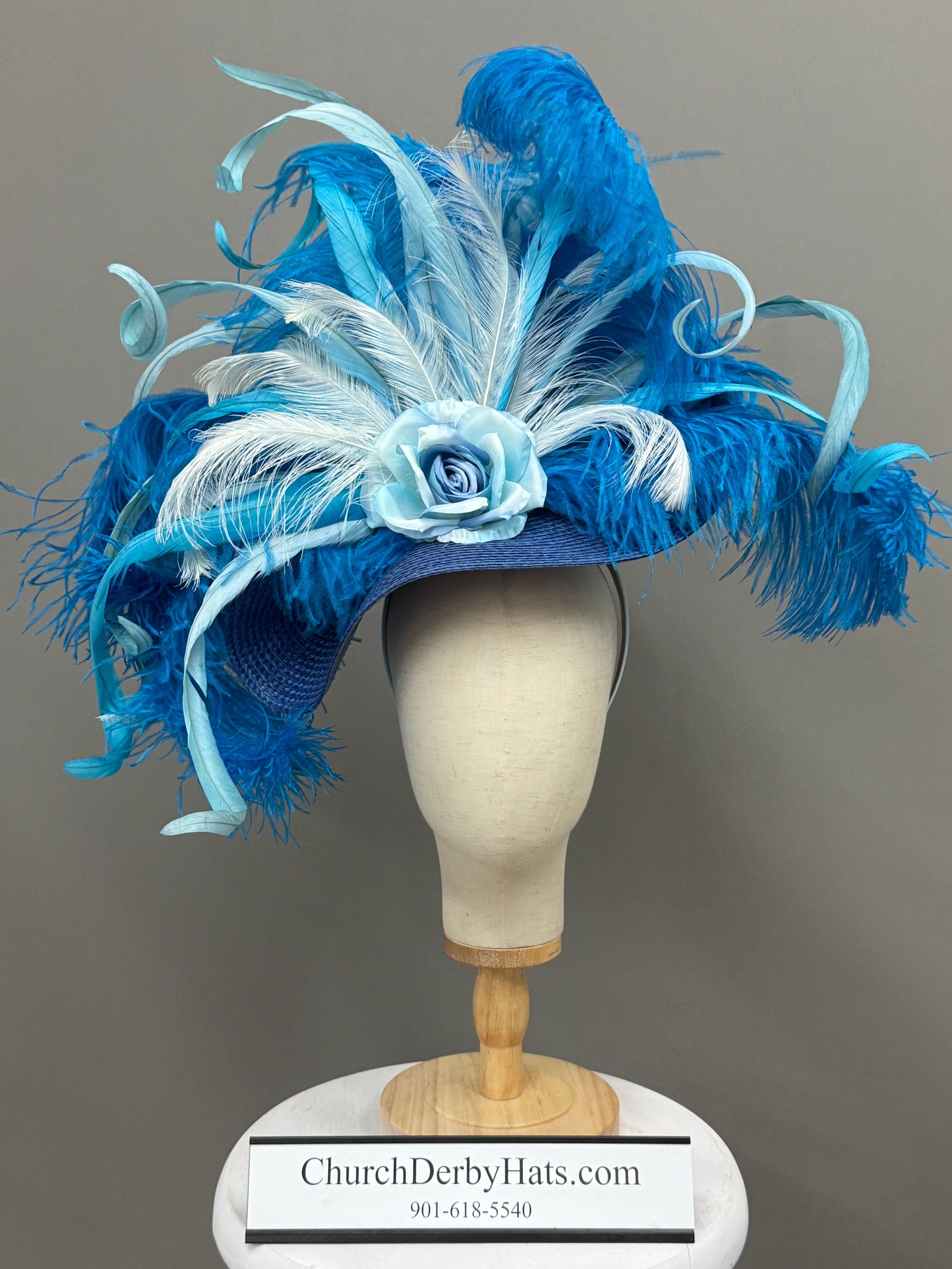 Blue Bonnet - Kentucky Derby Hat