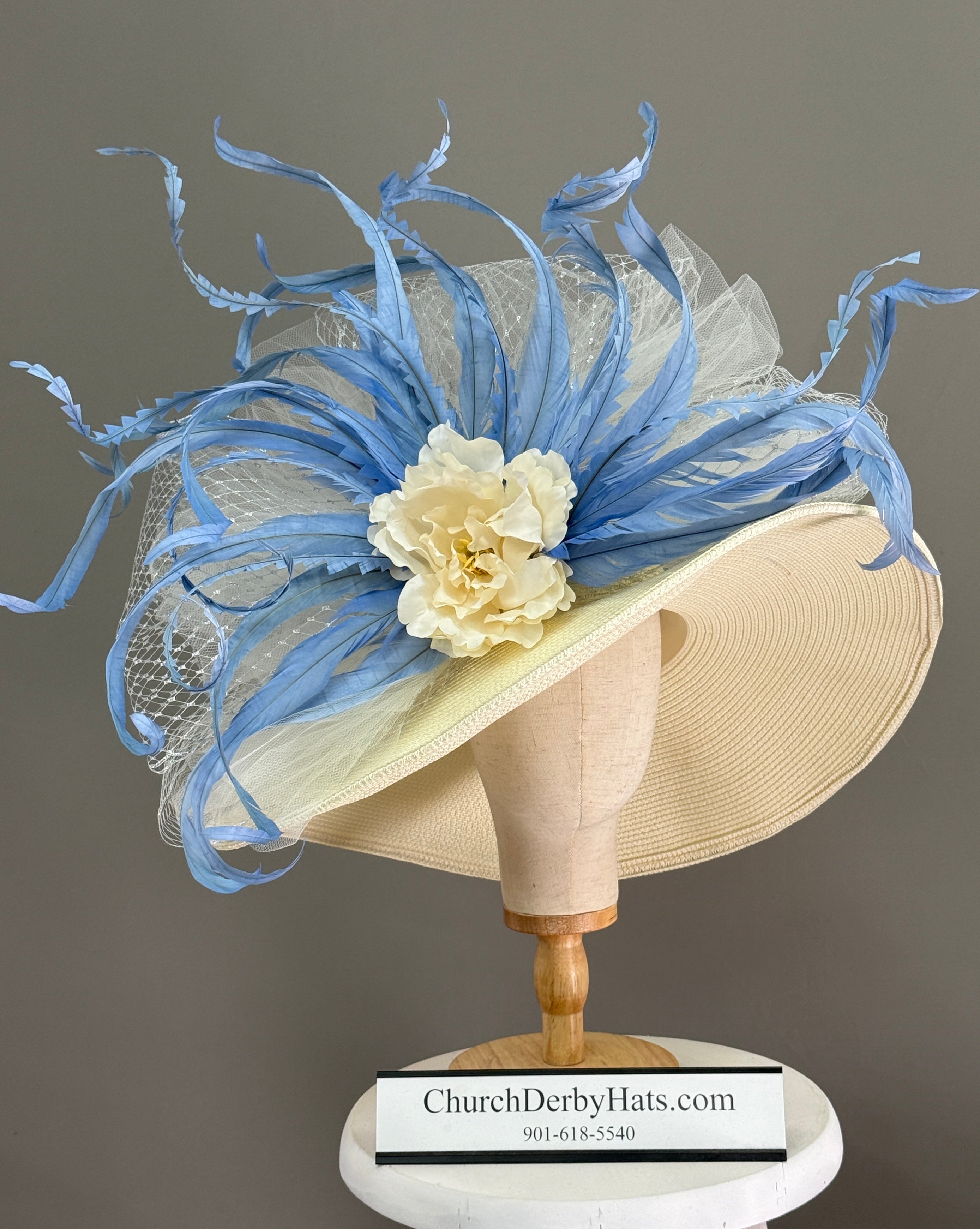 Pastel Blue - Kentucky Derby Hat