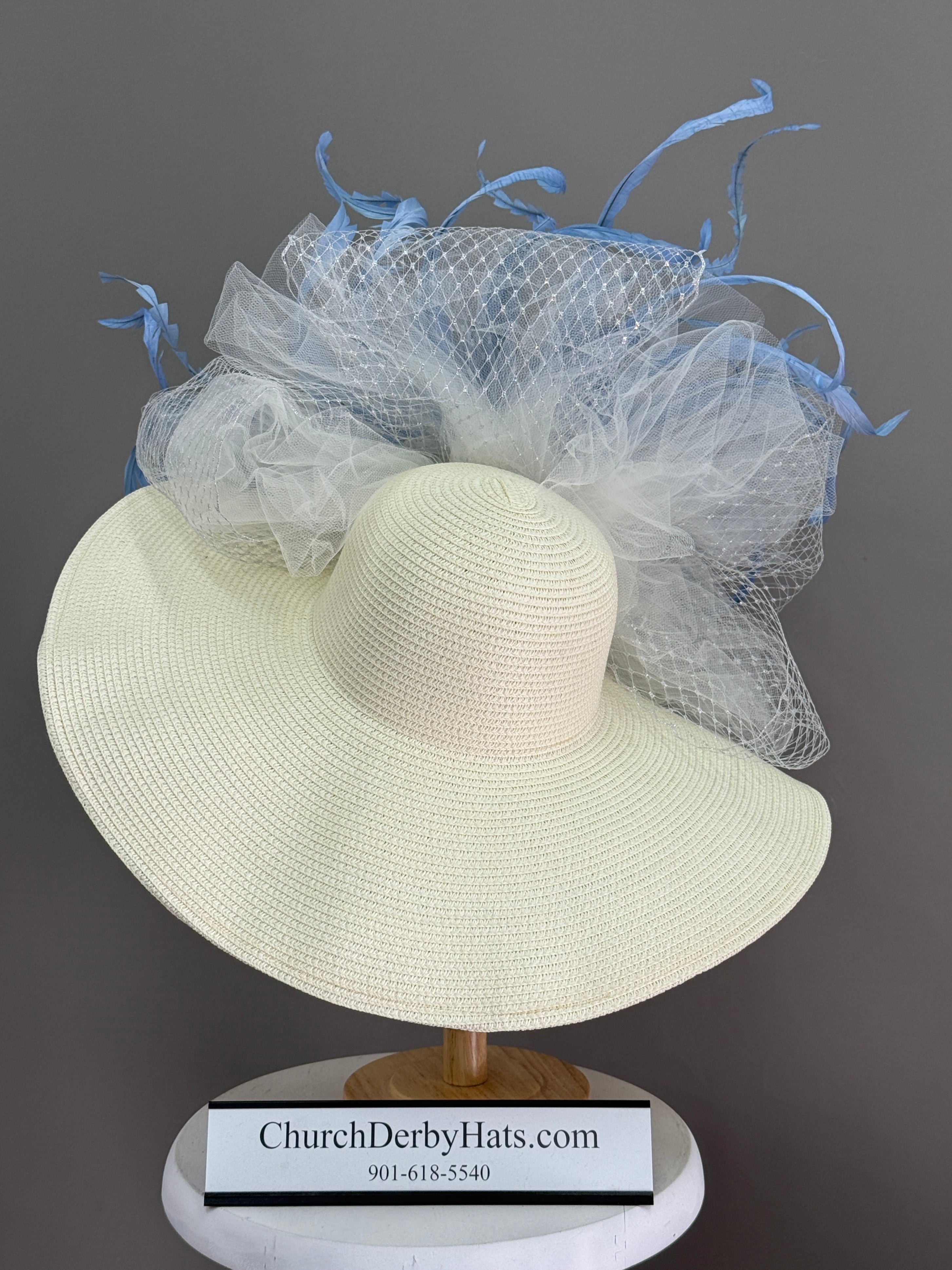 Pastel Blue - Kentucky Derby Hat