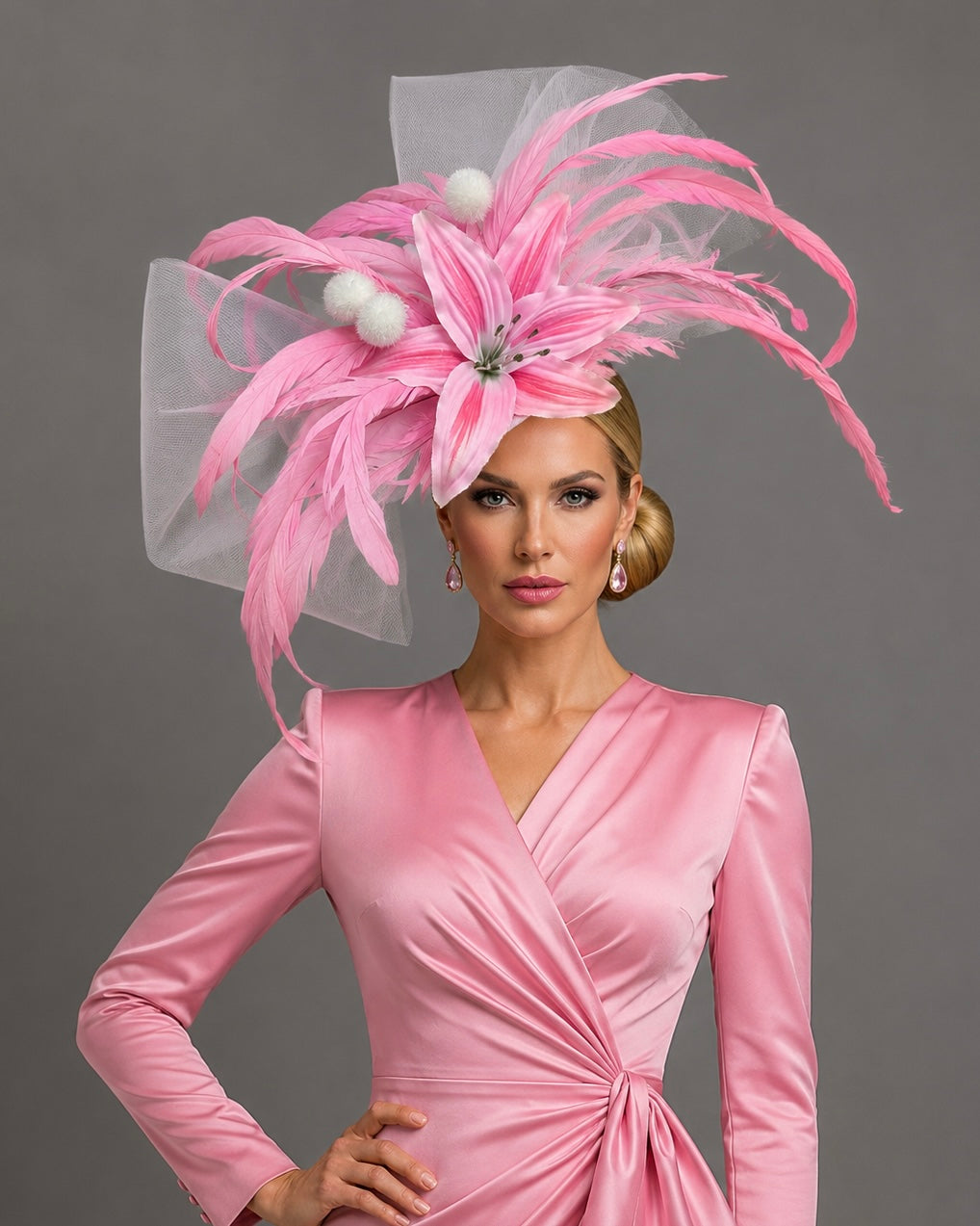 Beth Pink Fascinator by Vance