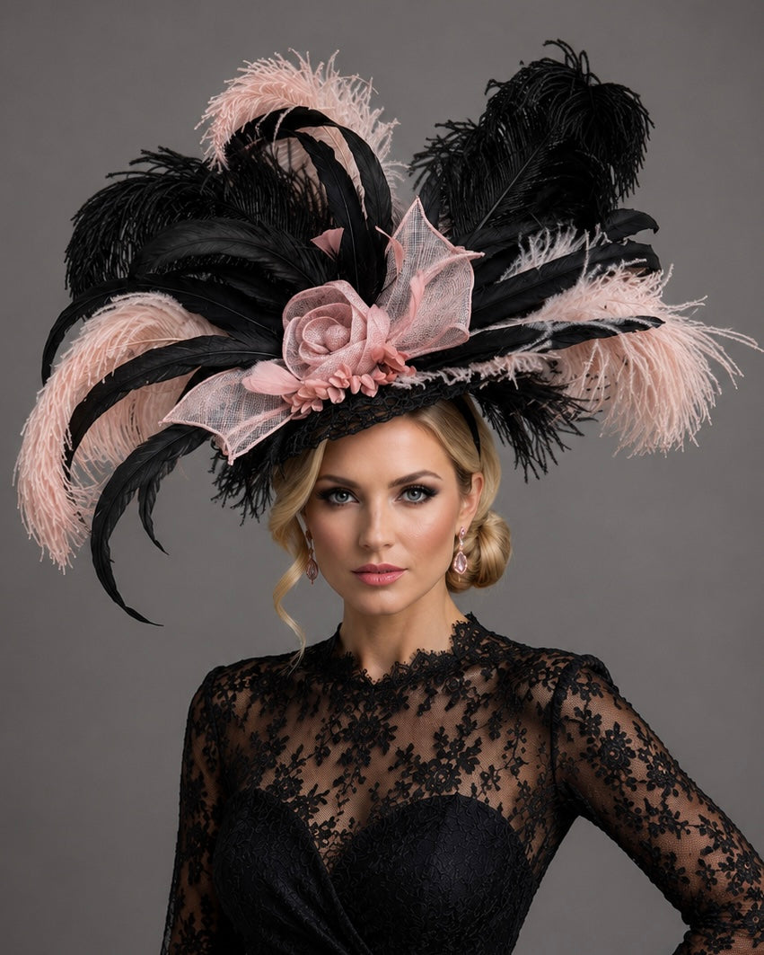 Sasha Blush Fascinator - Kentucky Derby Hat
