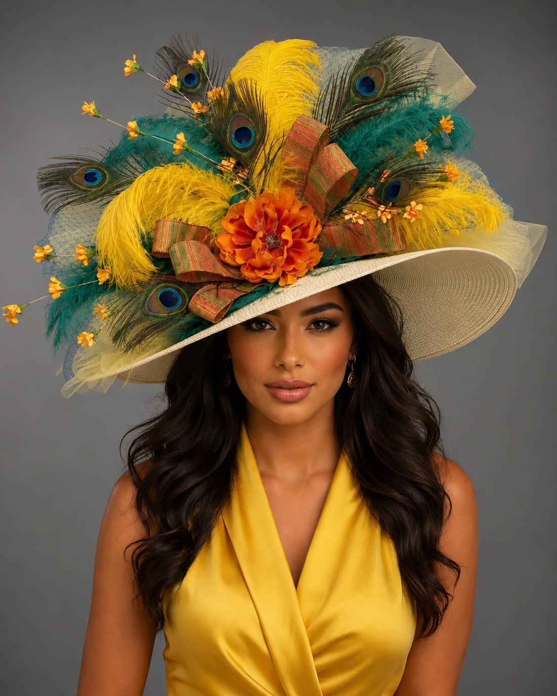 Goldenrod - Kentucky Derby Hat - Church Hat