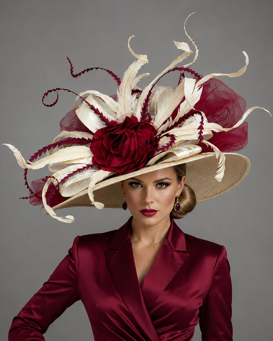 Ruby - Kentucky Derby Hat - Church Hat