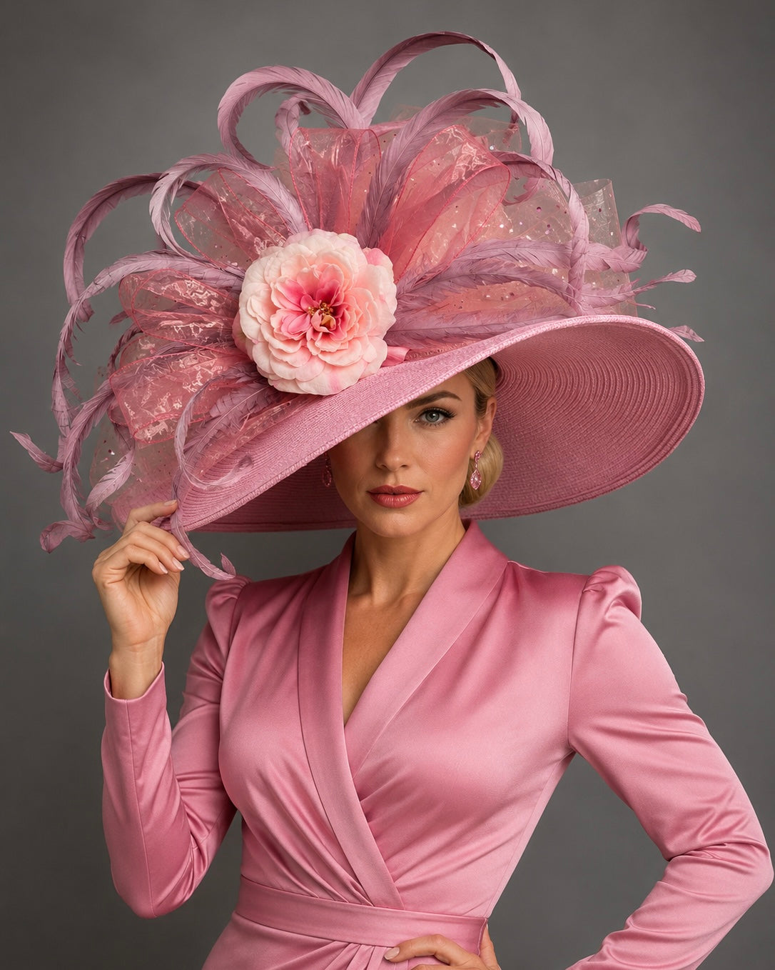 Barbie Jean - Kentucky Derby Hat - Pink Church Hat
