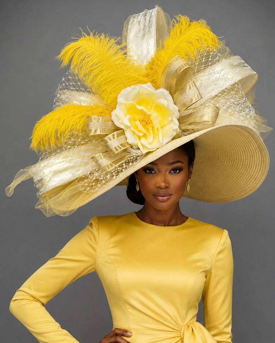 Marigold - Kentucky Derby Hat