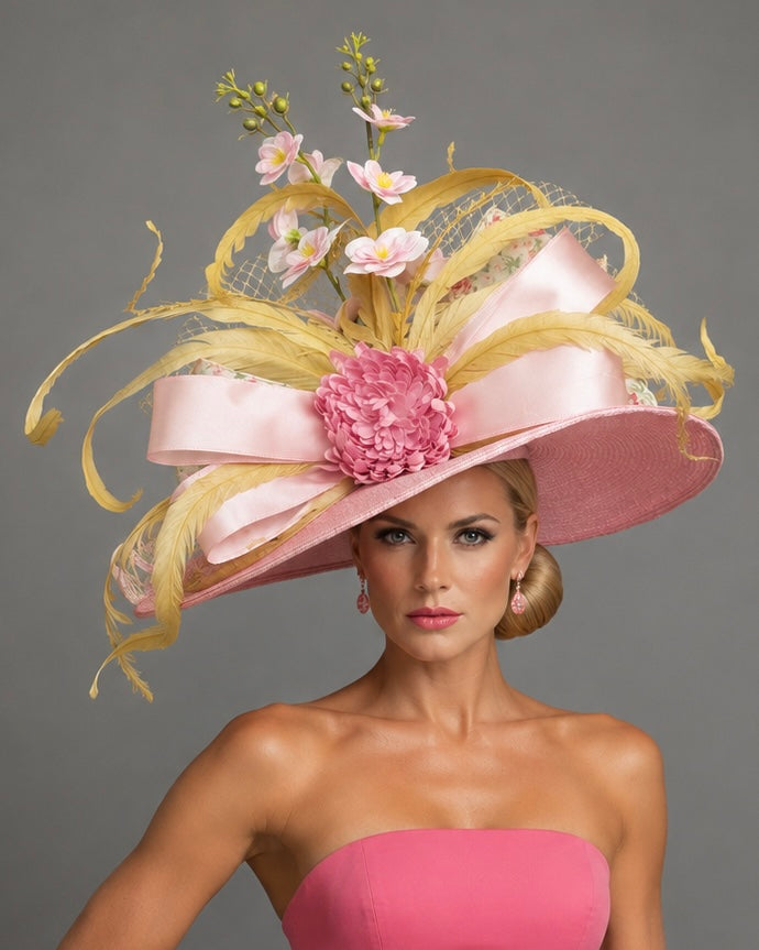 Pristine Pink - Kentucky Derby Hat