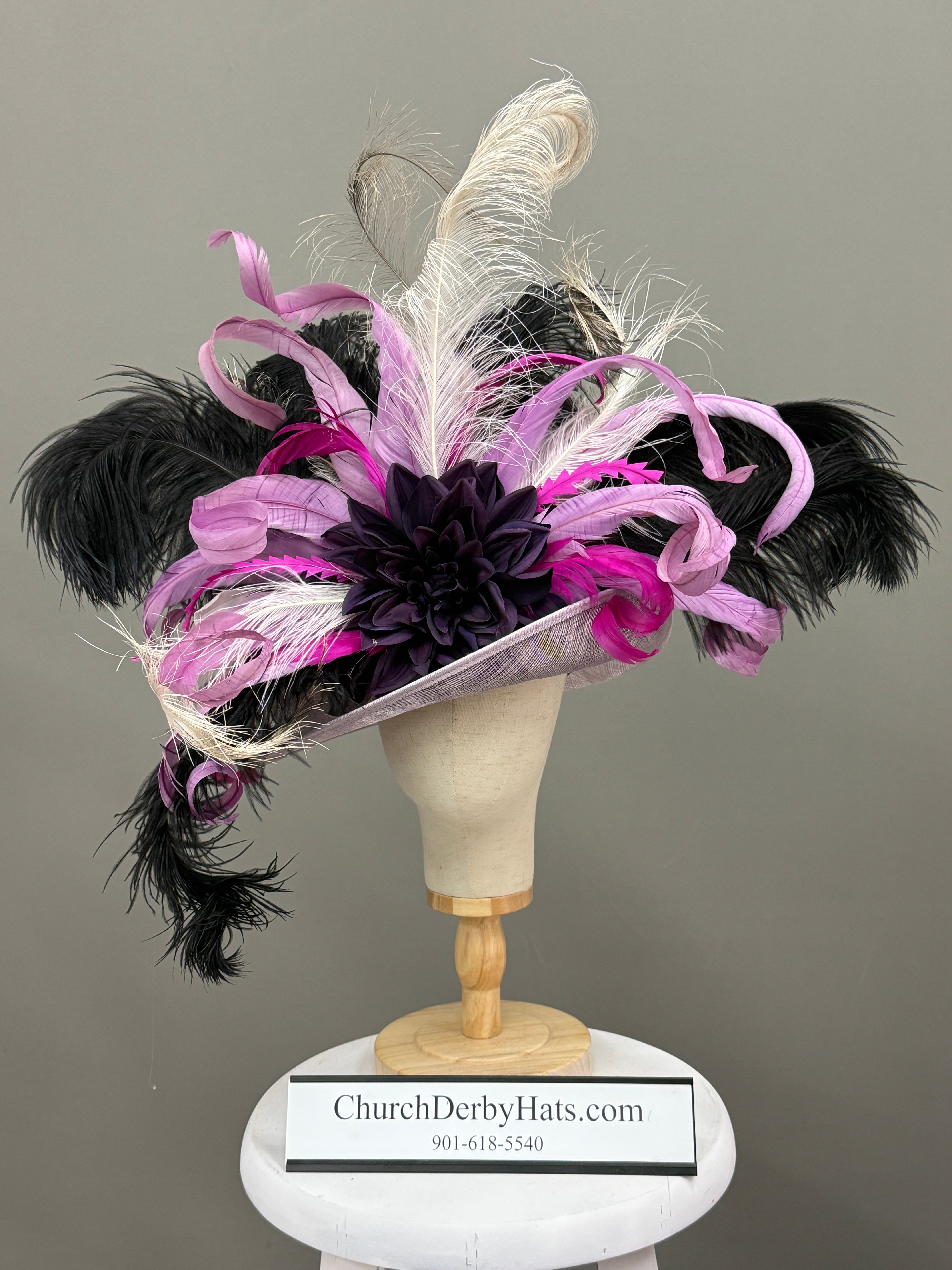 Imperial Grace Lavender - Kentucky Derby Hat