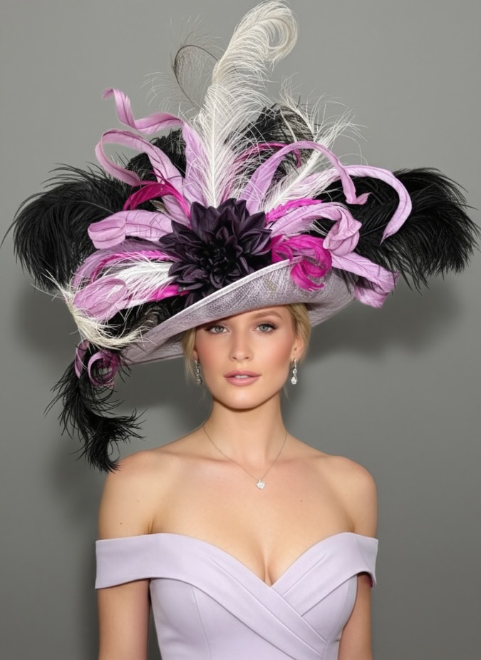 Imperial Grace Lavender - Kentucky Derby Hat