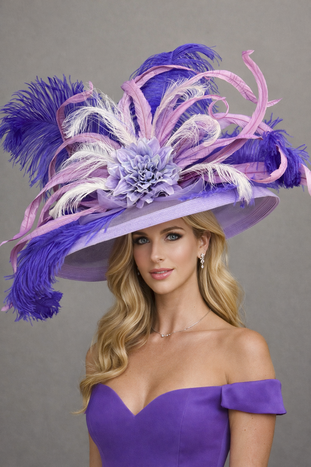 Bethenny Purple - Kentucky Derby Hat