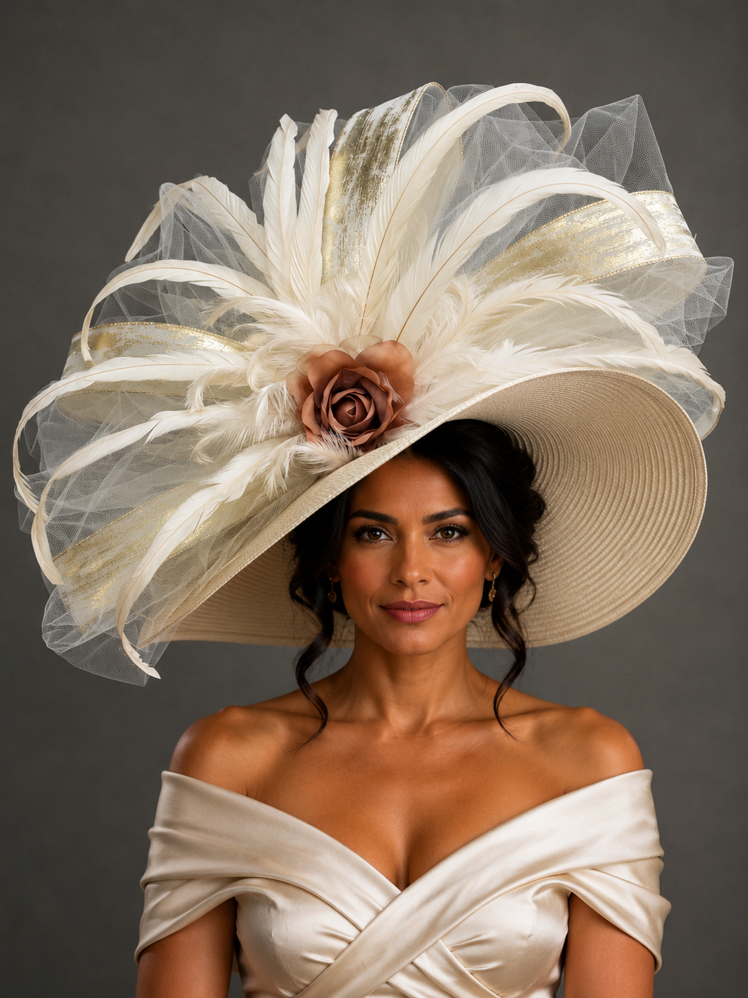 Champagne Ivory - Church Derby Hat