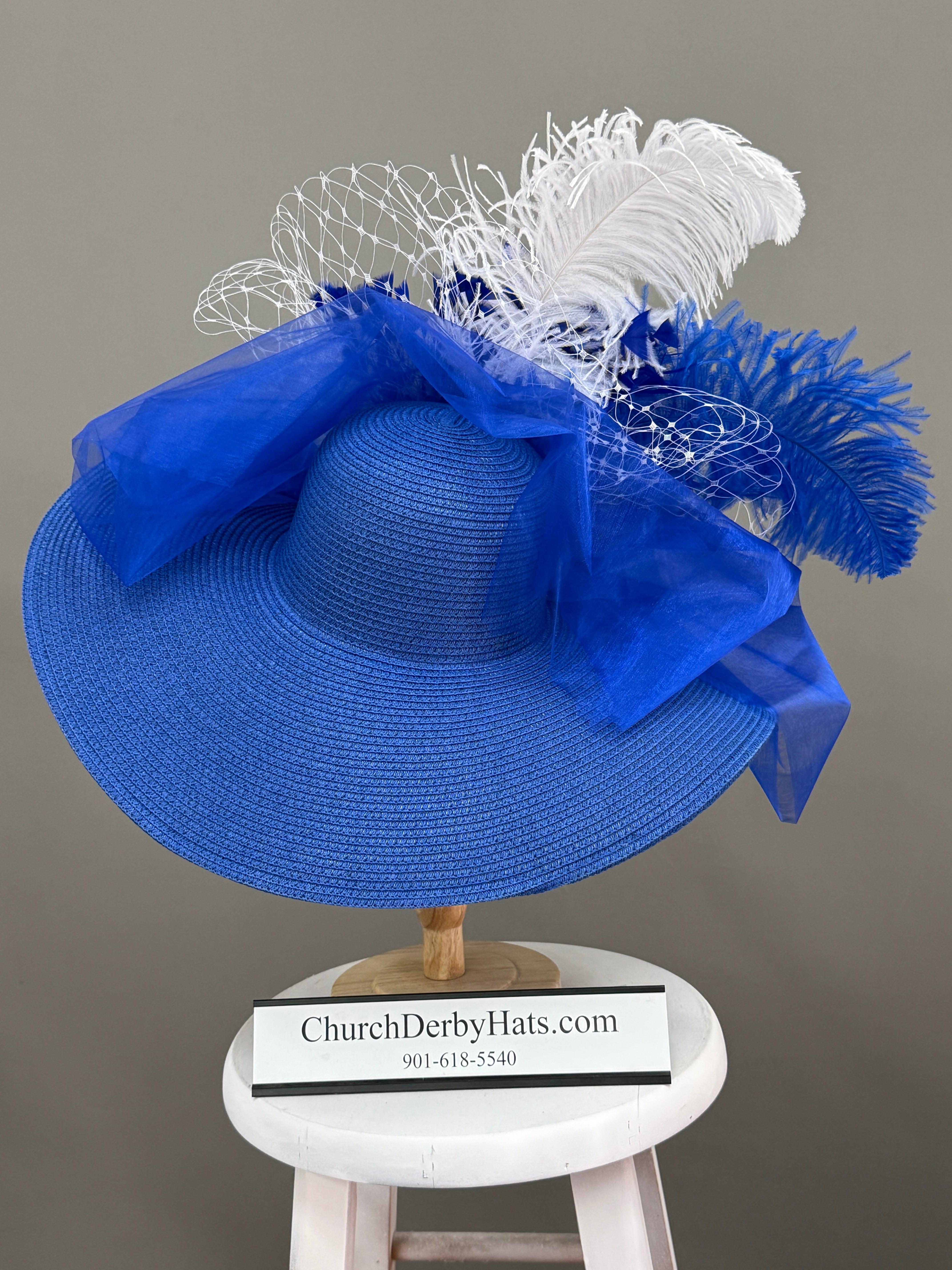 Bethenny Blue - Kentucky Derby Hat