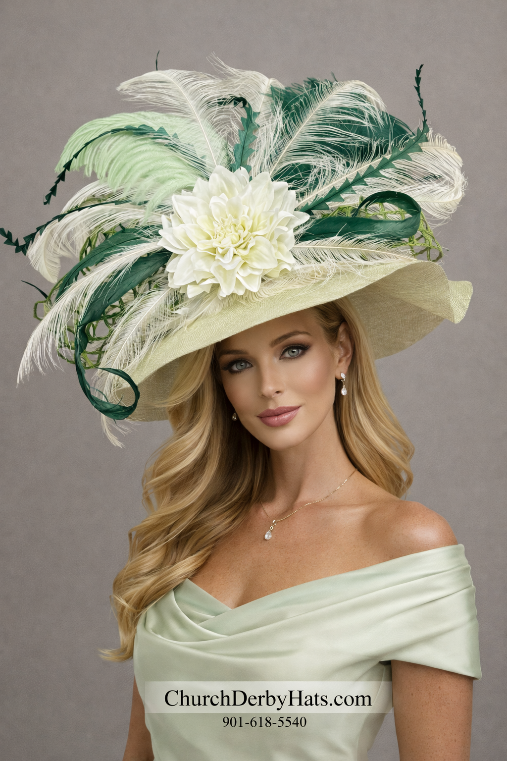Sage - Kentucky Derby Hat