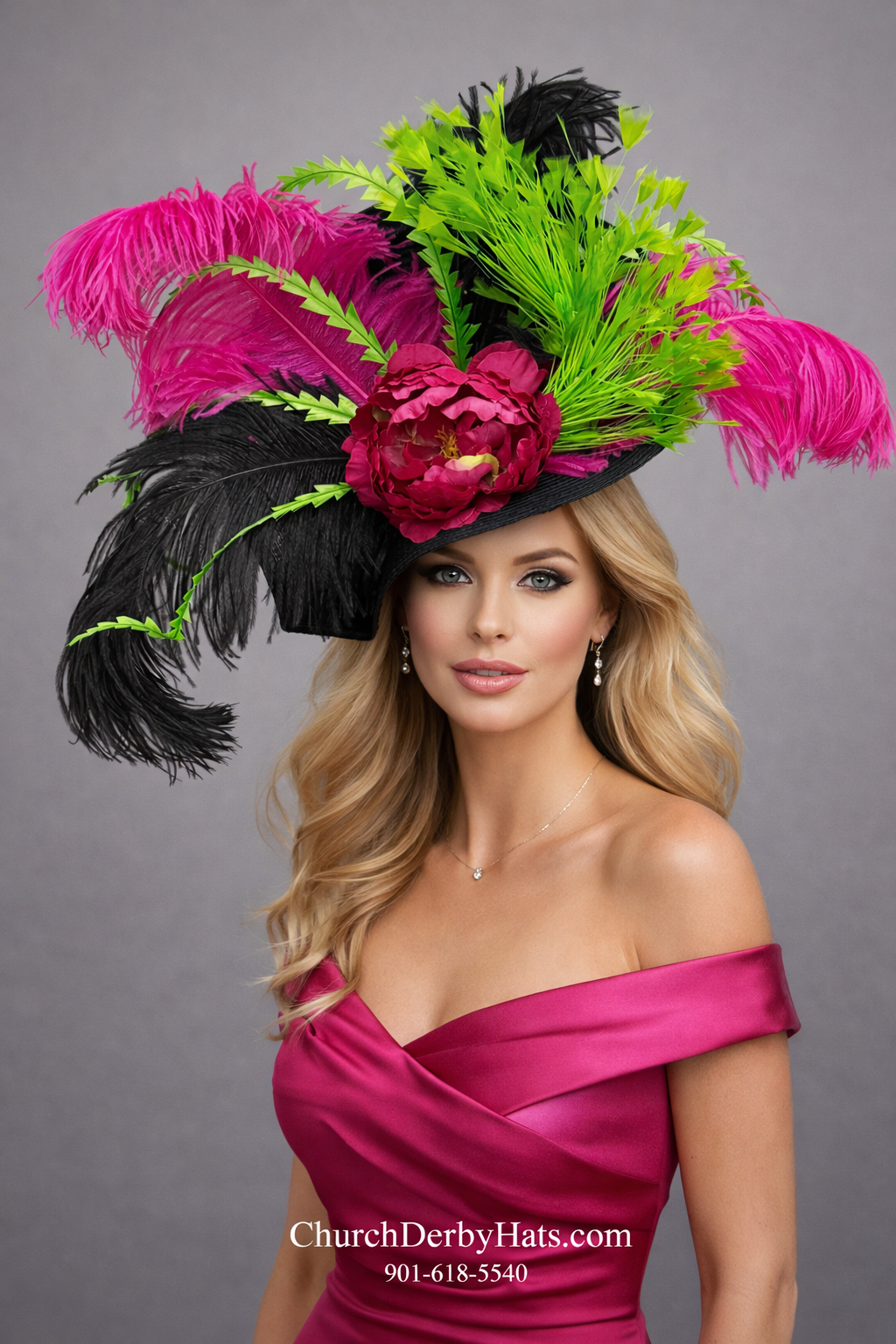 Katie Pink - Kentucky Derby Hat