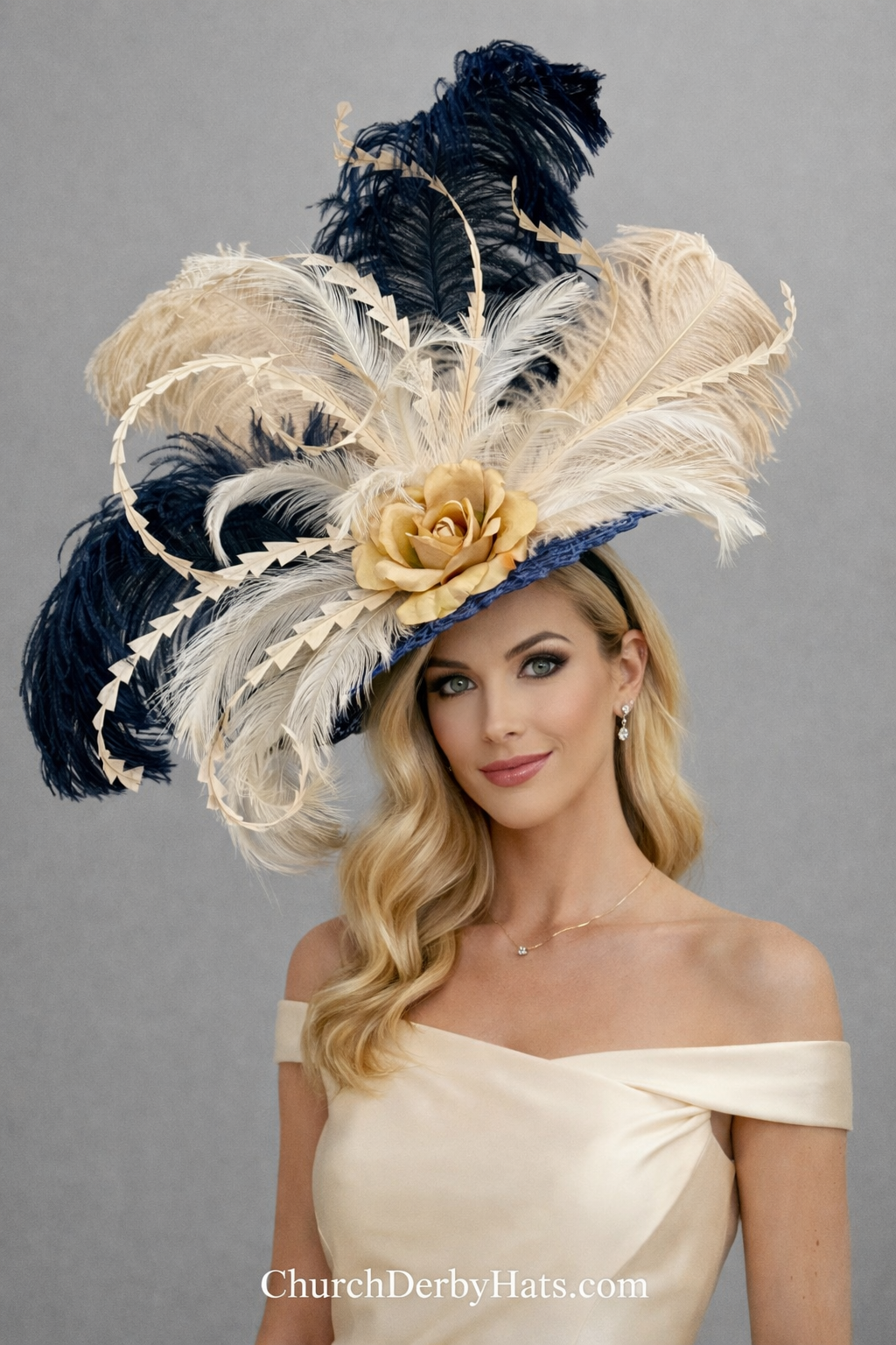 Coco Navy - Kentucky Derby Hat