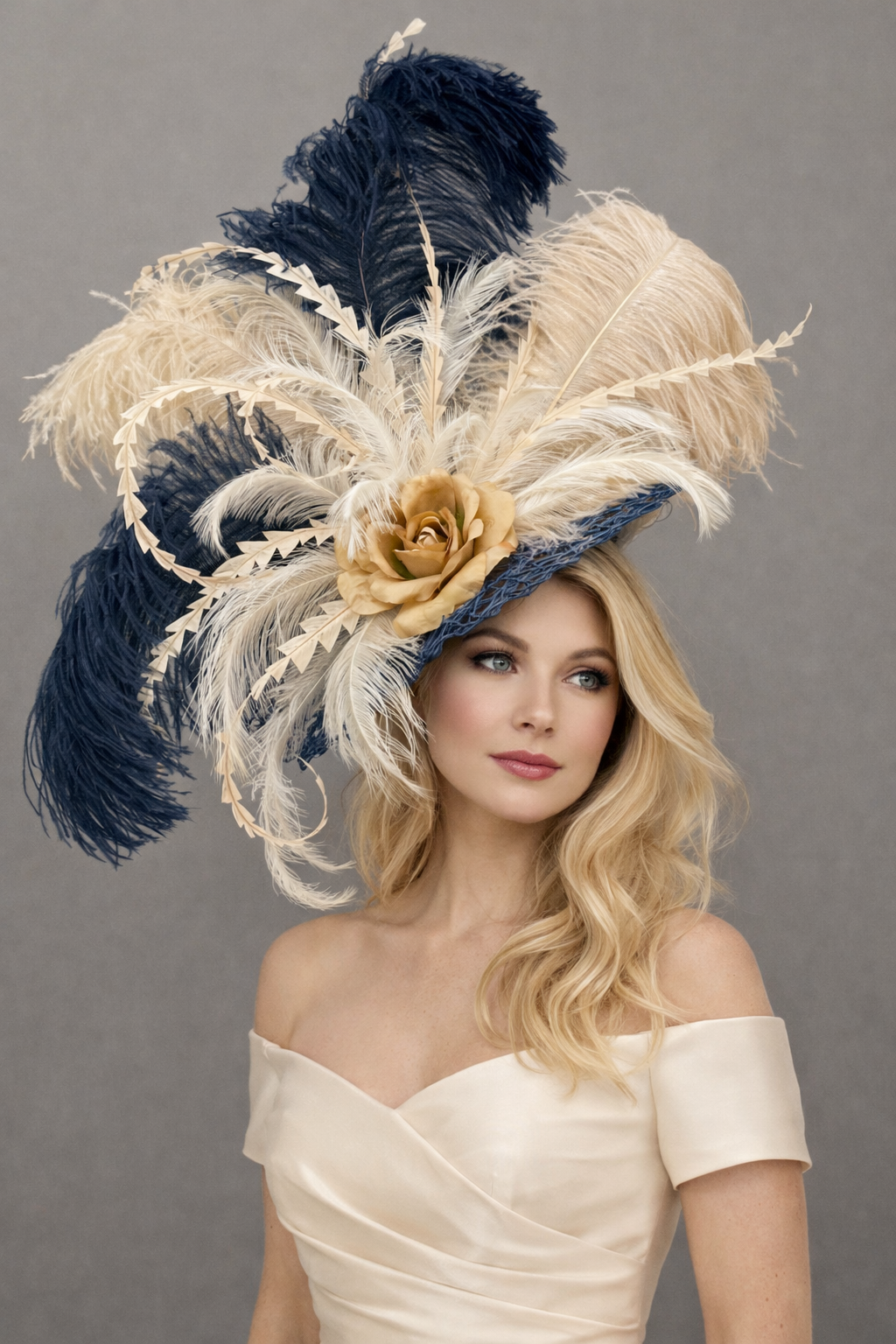 Coco Navy - Kentucky Derby Hat
