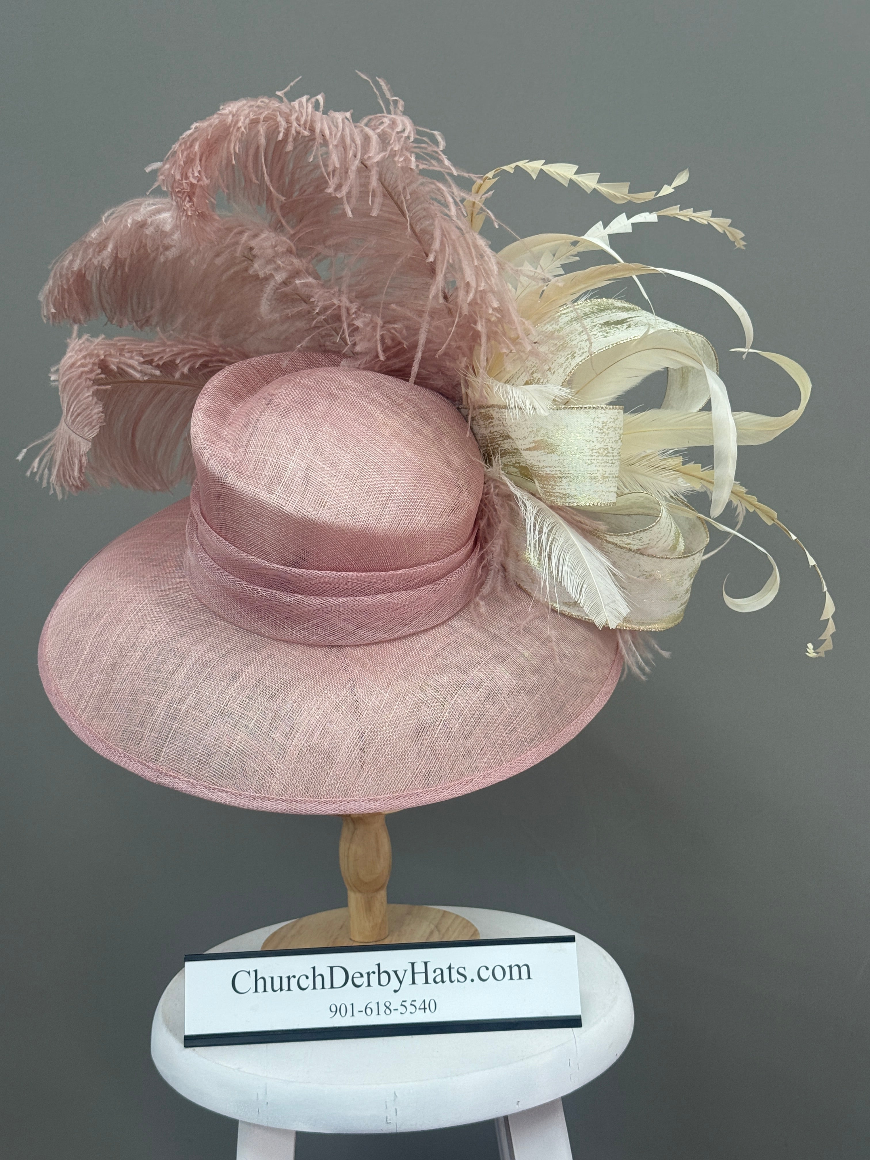 Pristine Blush - Kentucky Derby Hat