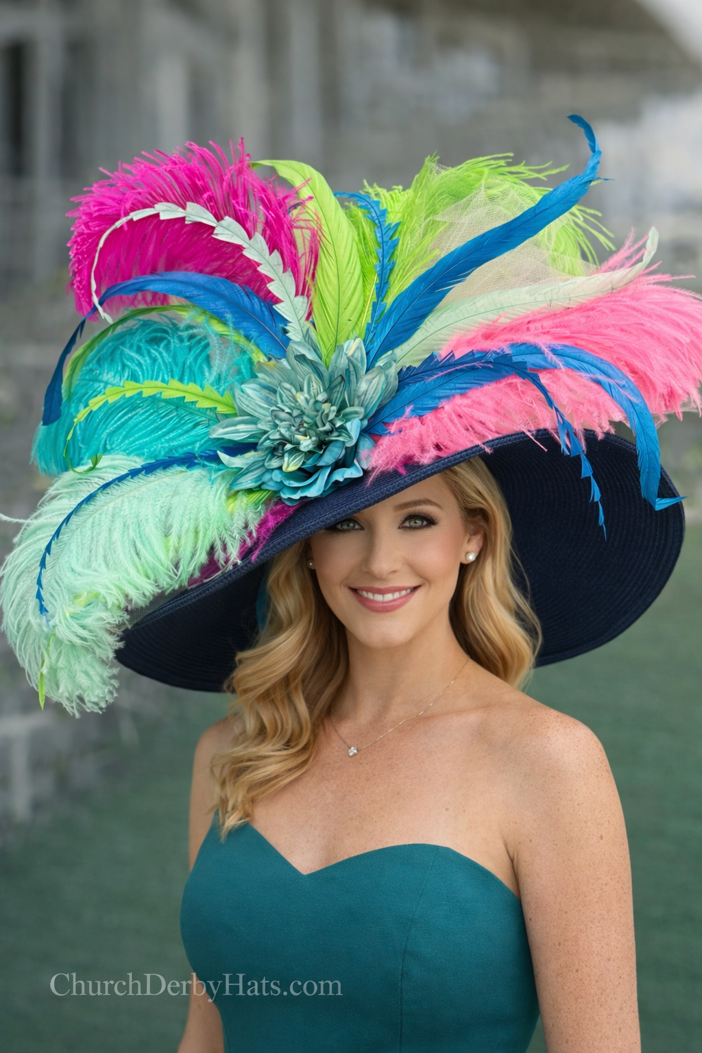 Spring Navy Blue - Kentucky Derby Hat