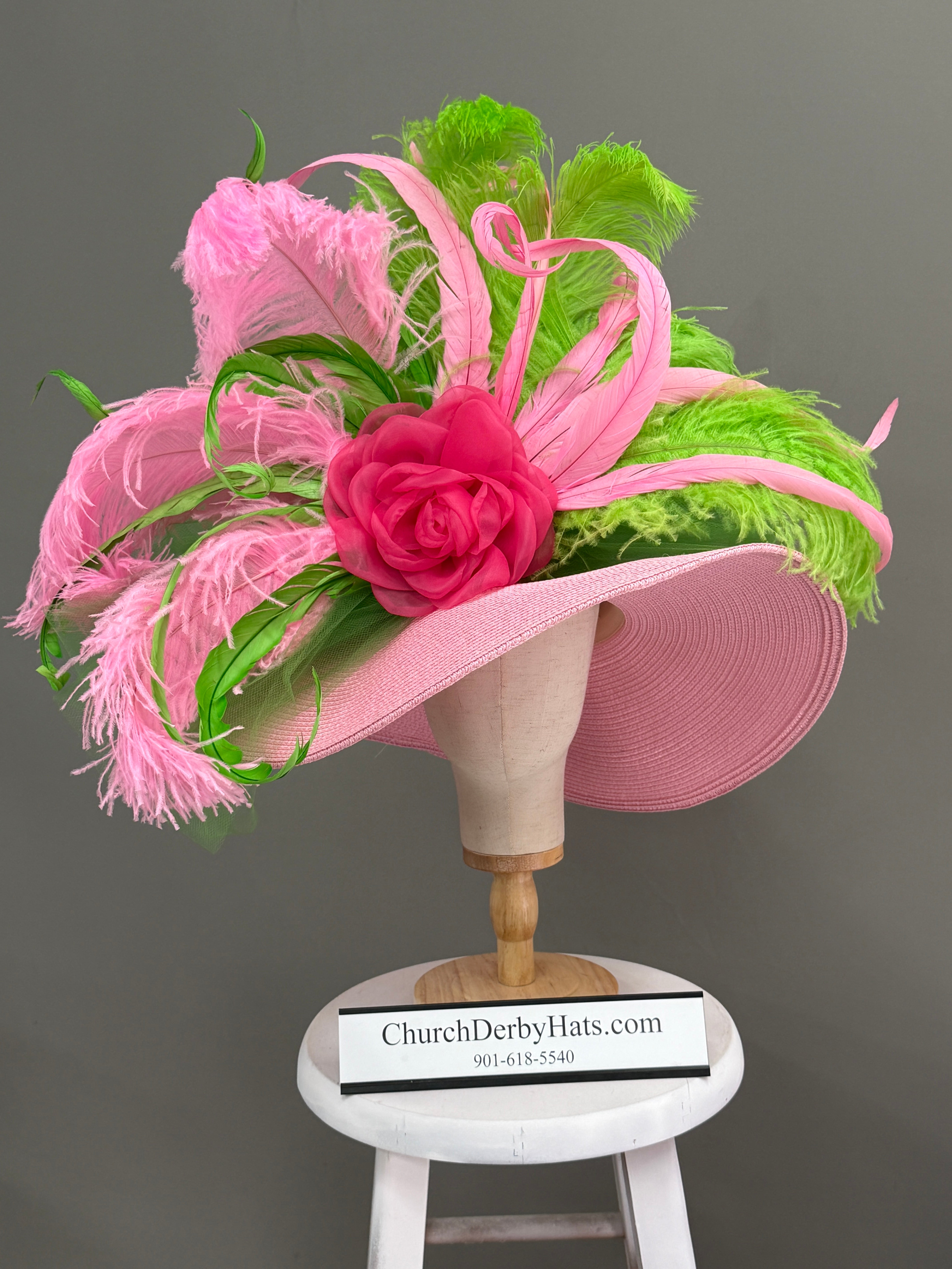 Darla Pink - Kentucky Derby Hat